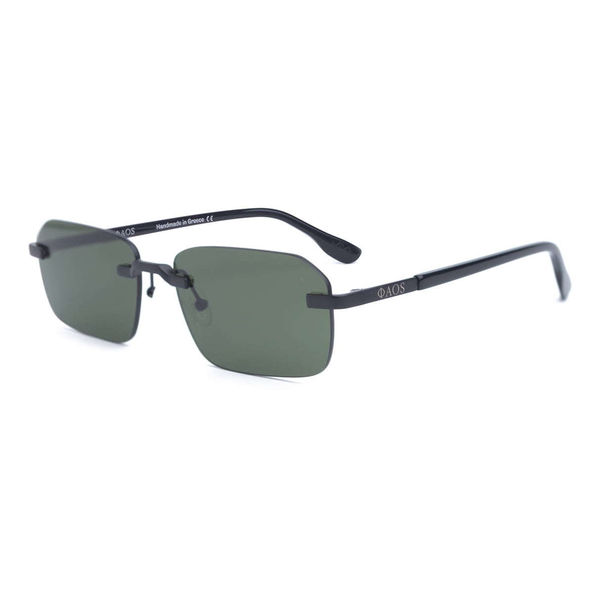 MYCENAE IN MATTE BLACK WITH ALGAE GREEN