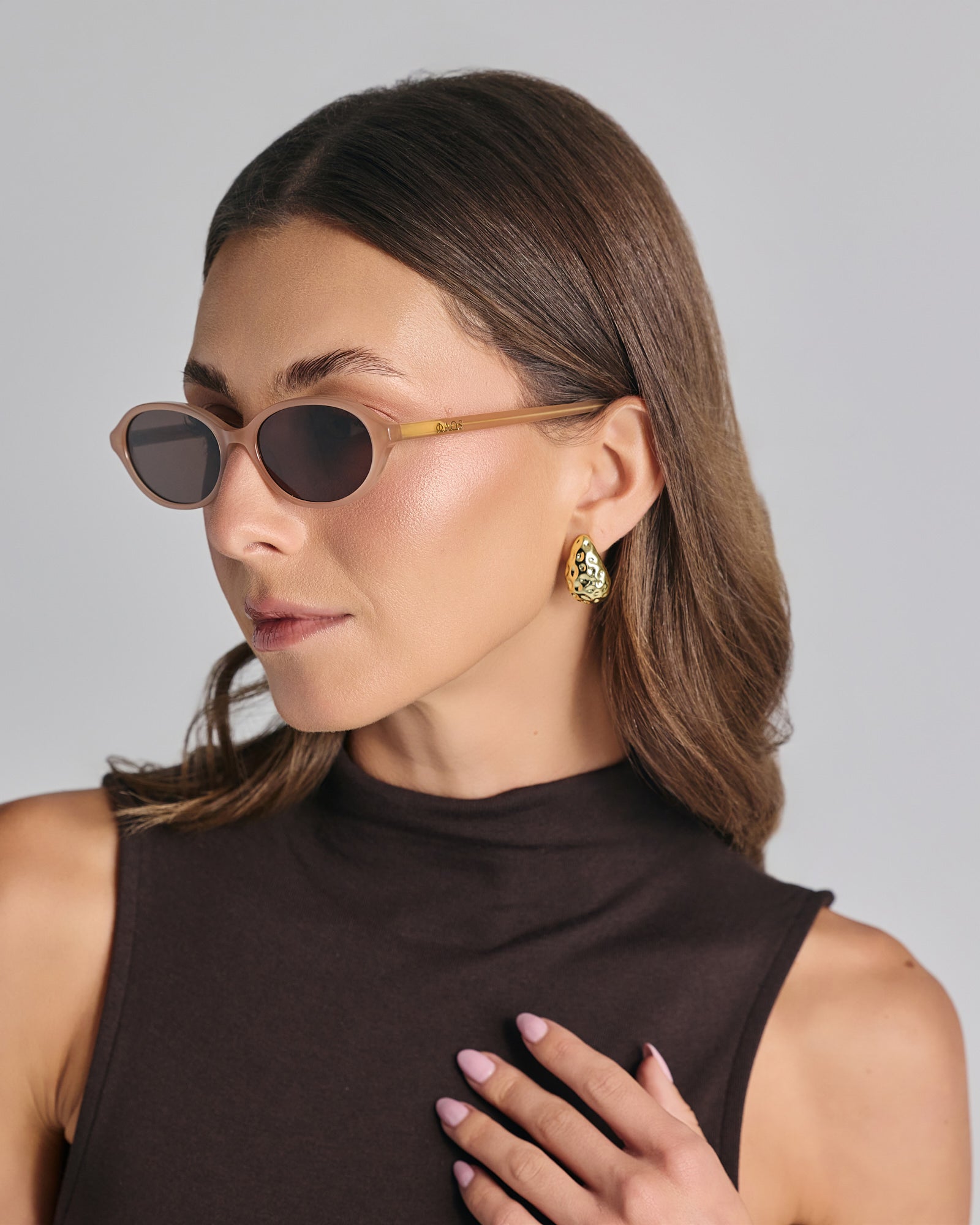 DONOUSA IN AMBROSIA CLAY WITH STONE BROWN LENSES