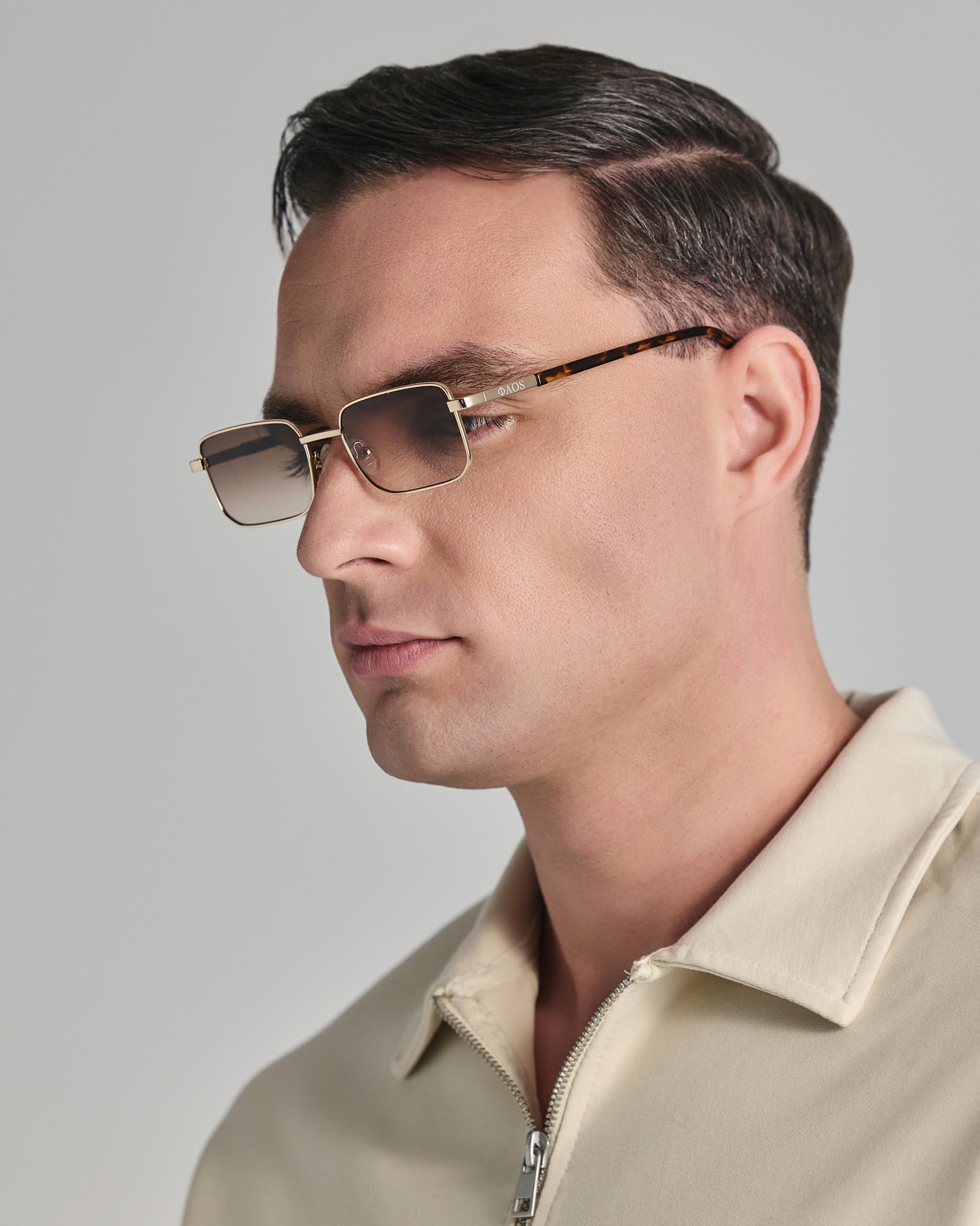 MINOAS IN MARBLE BROWN WITH SUNSET BROWN LENSES