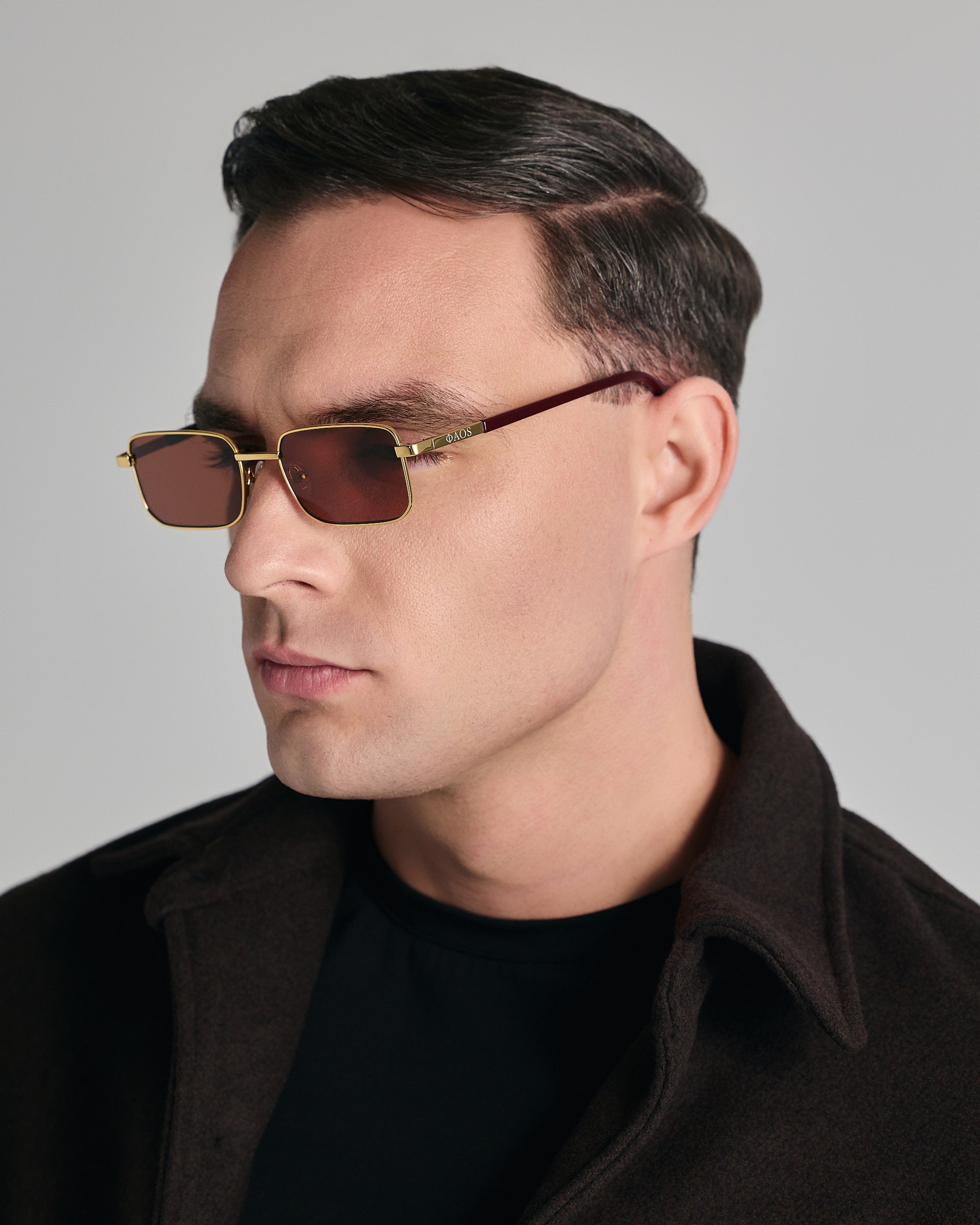 MINOAS IN MERLOT RED WITH MAROON LENSES