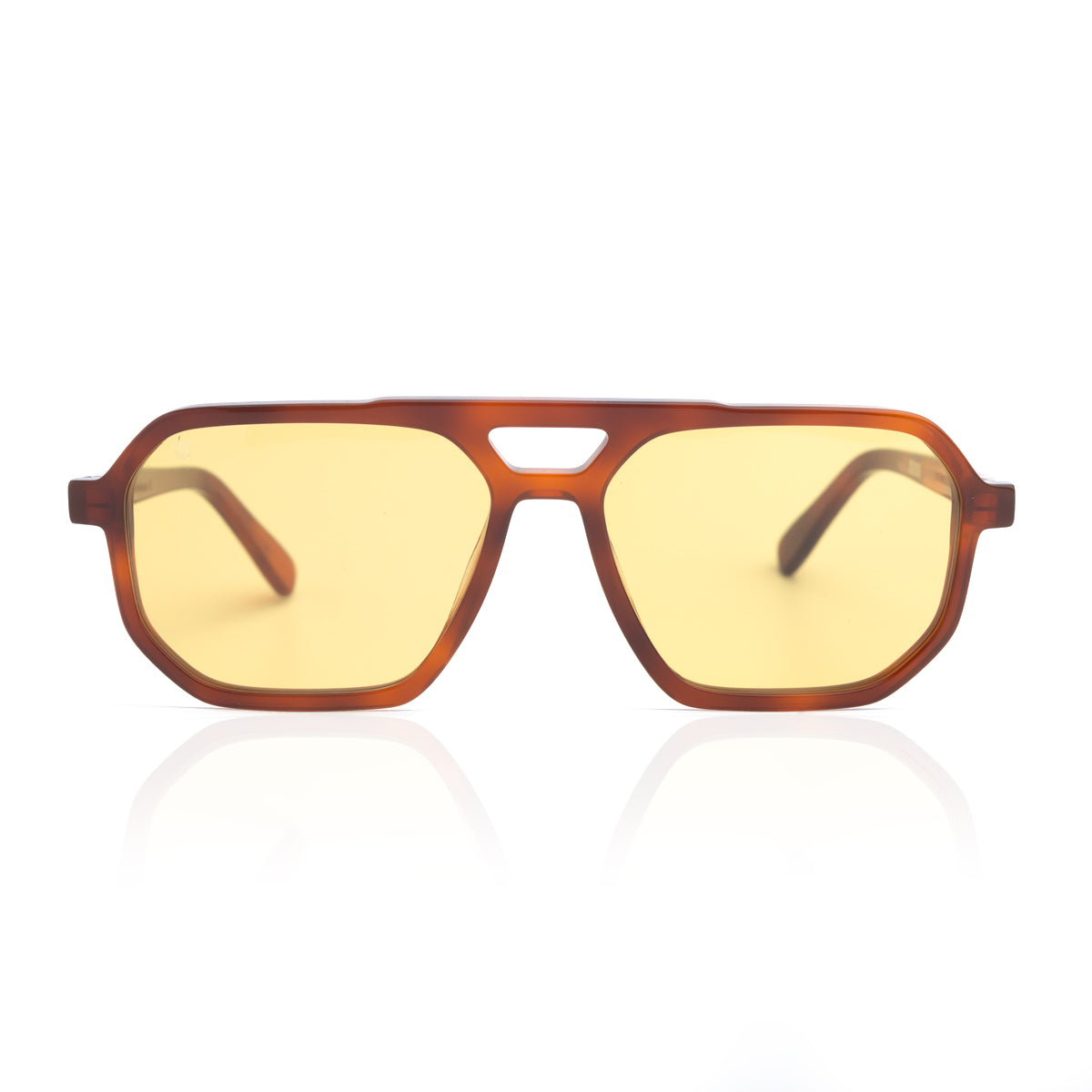 KYTHNOS IN MARBLE HAVANA WITH HONEY YELLOW LENSES