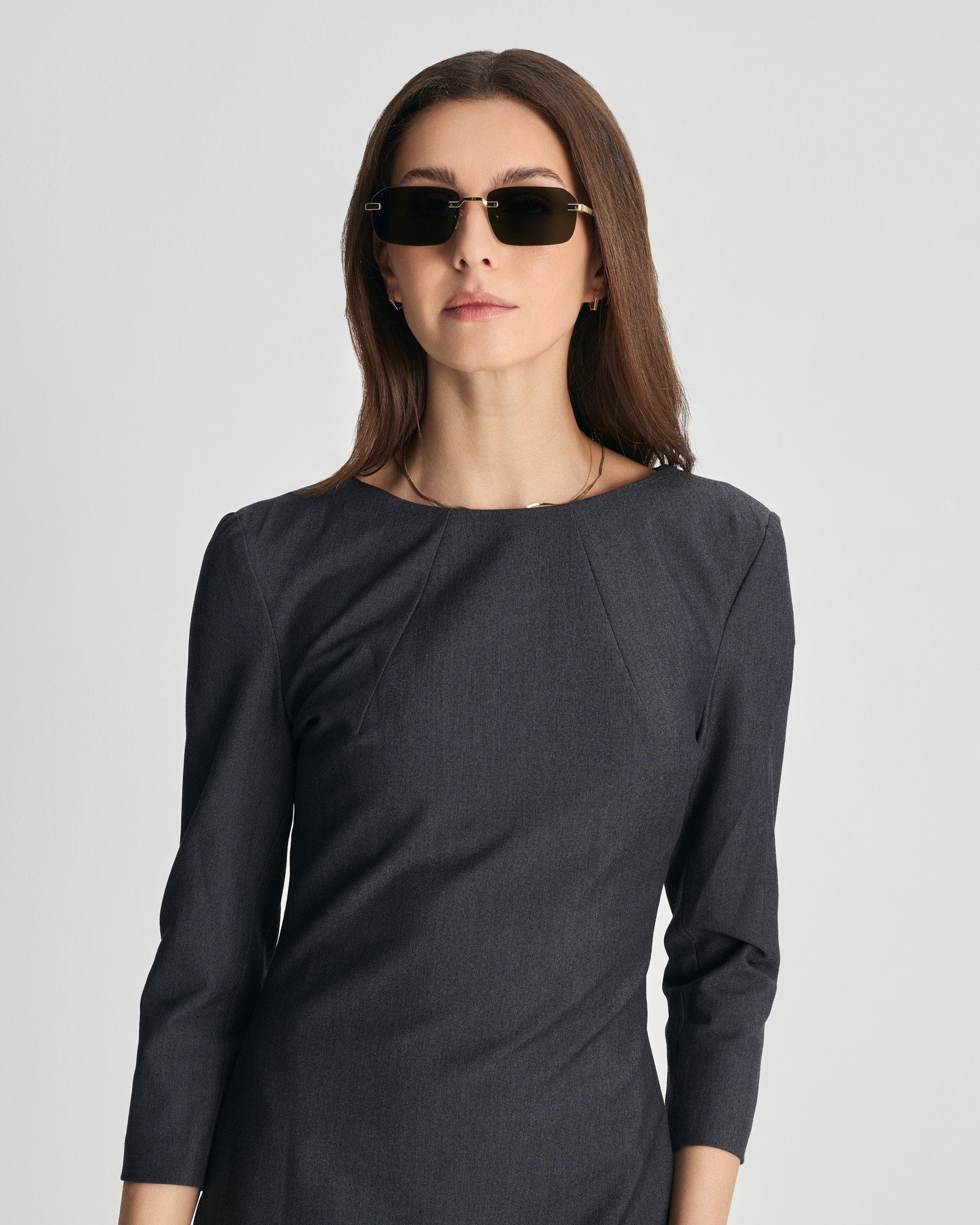 MYCENAE IN METALIC GOLD WITH SHADE GREY LENSES