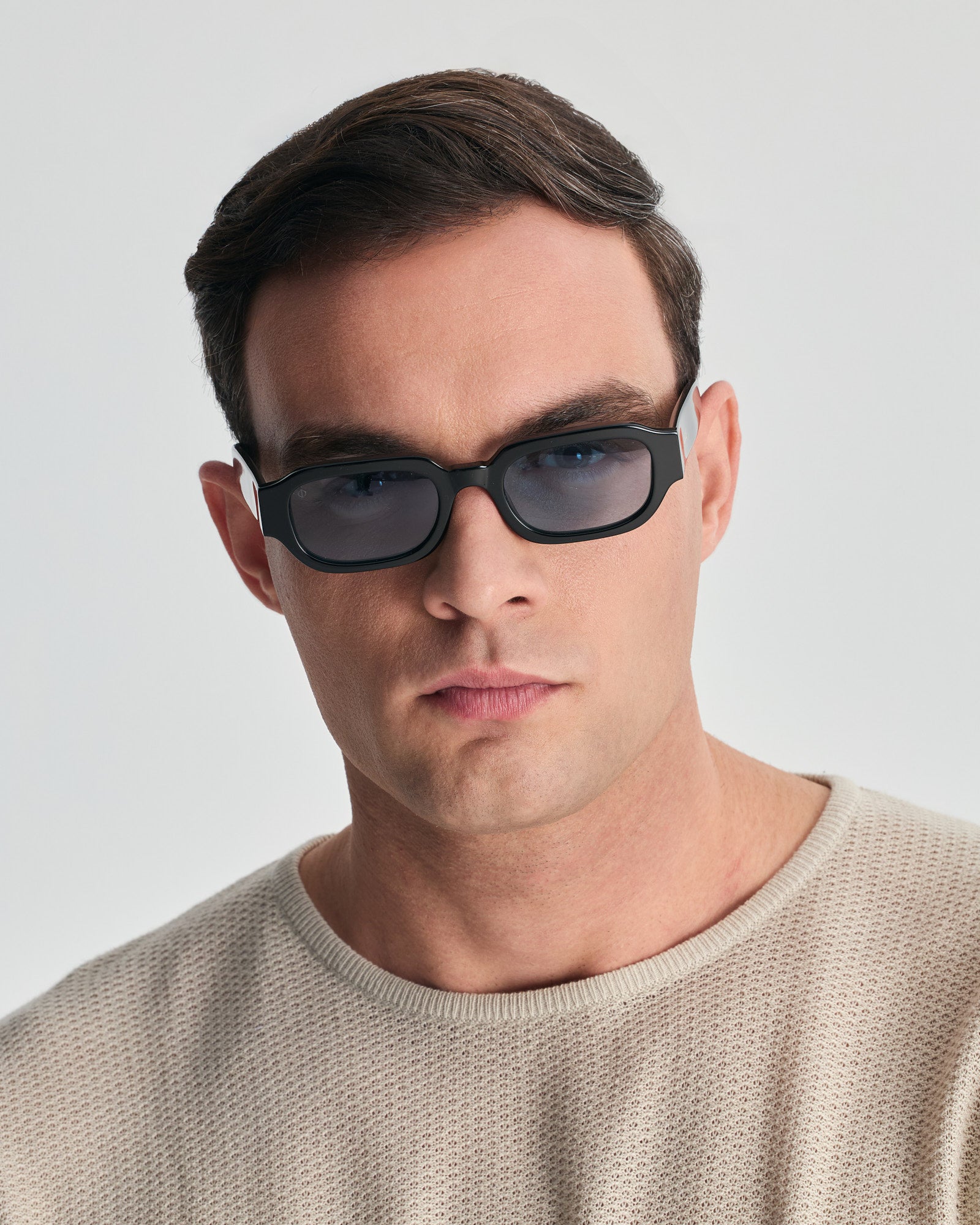 MYKONOS IN EREVOS BLACK WITH KYANO BLUE LENSES