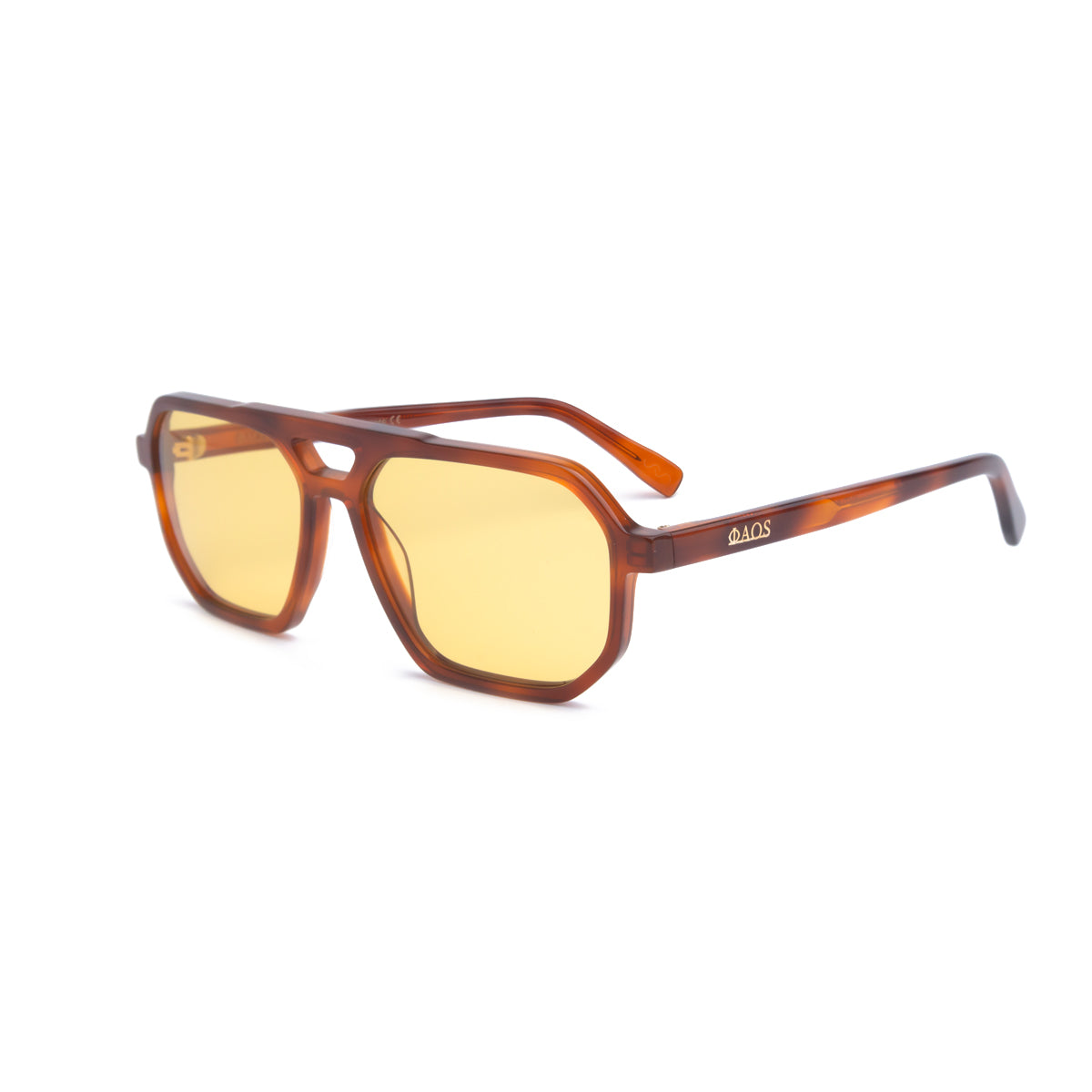 KYTHNOS IN MARBLE HAVANA WITH HONEY YELLOW LENSES