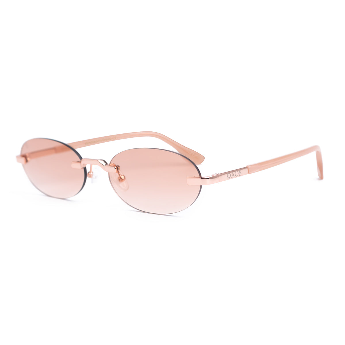 PHAESTUS IN ROSE GOLD WITH PINK SUNSET LENSES