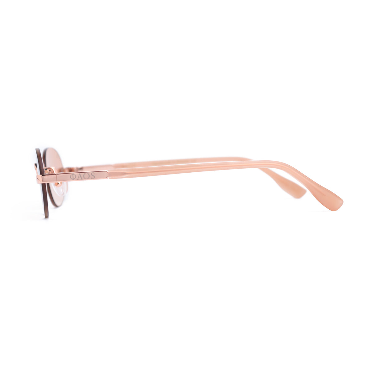 PHAESTUS IN ROSE GOLD WITH PINK SUNSET LENSES