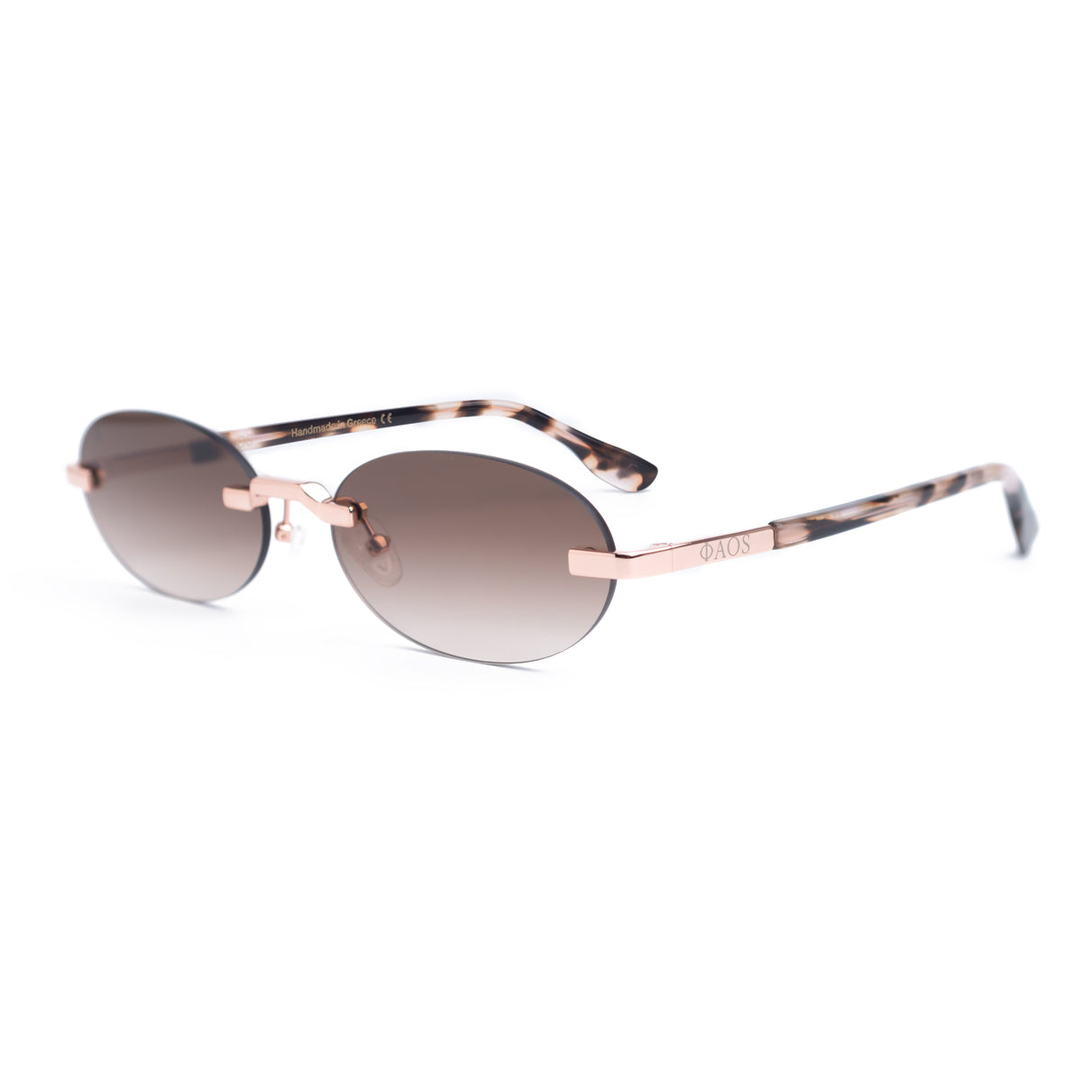 PHAESTUS IN ROSE GOLD WITH BROWN SUNSET LENSES