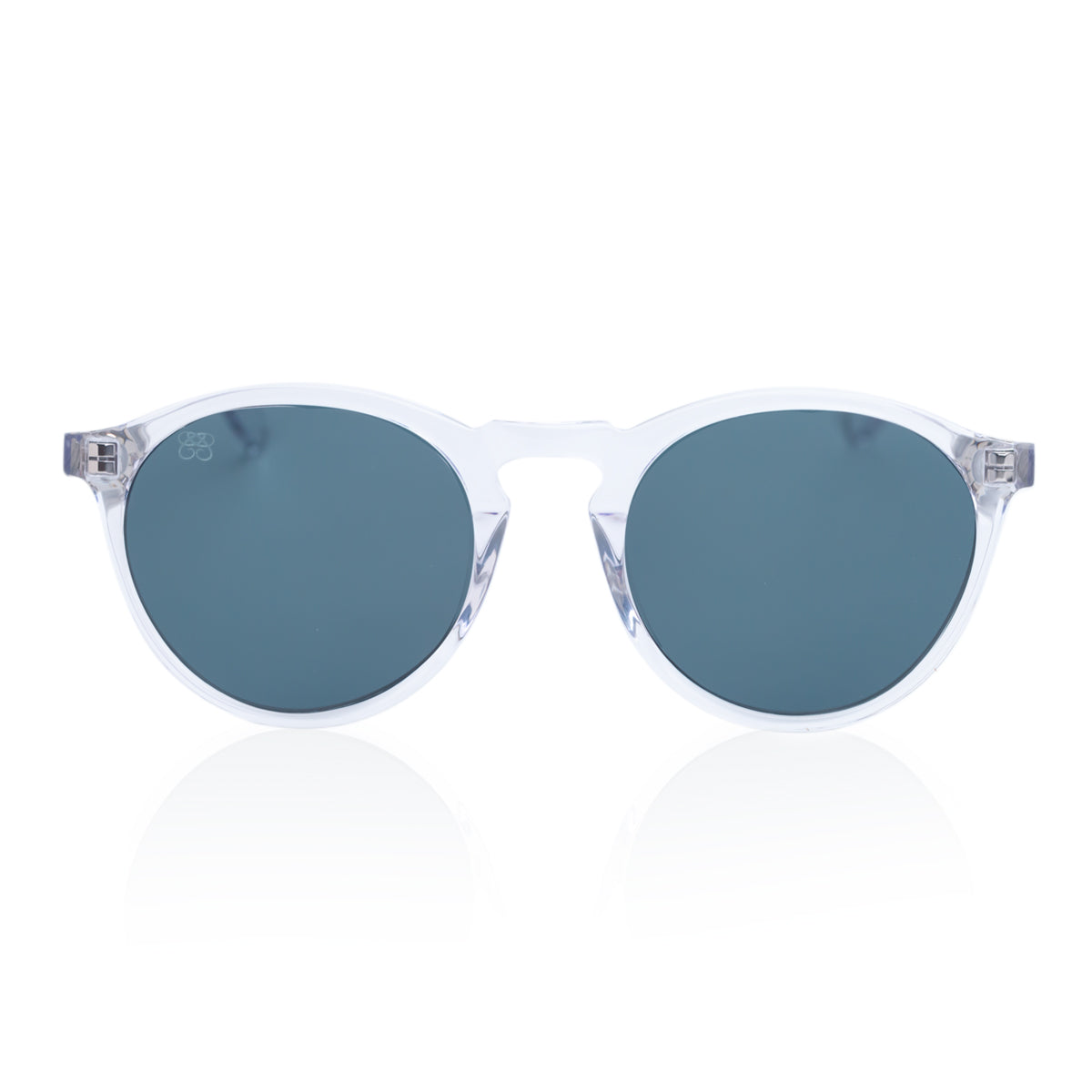 MONACO IN CRYSTAL WHITE WITH AEGEAN BLUE LENSES