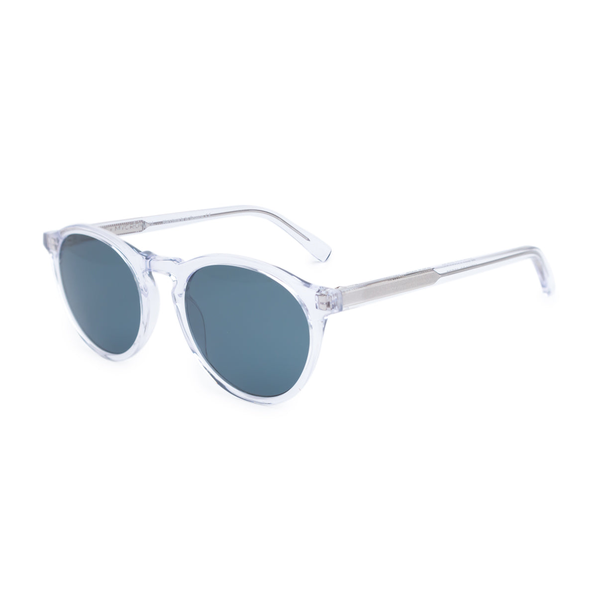 MONACO IN CRYSTAL WHITE WITH AEGEAN BLUE LENSES