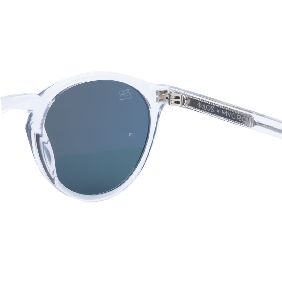 MONACO IN CRYSTAL WHITE WITH AEGEAN BLUE LENSES