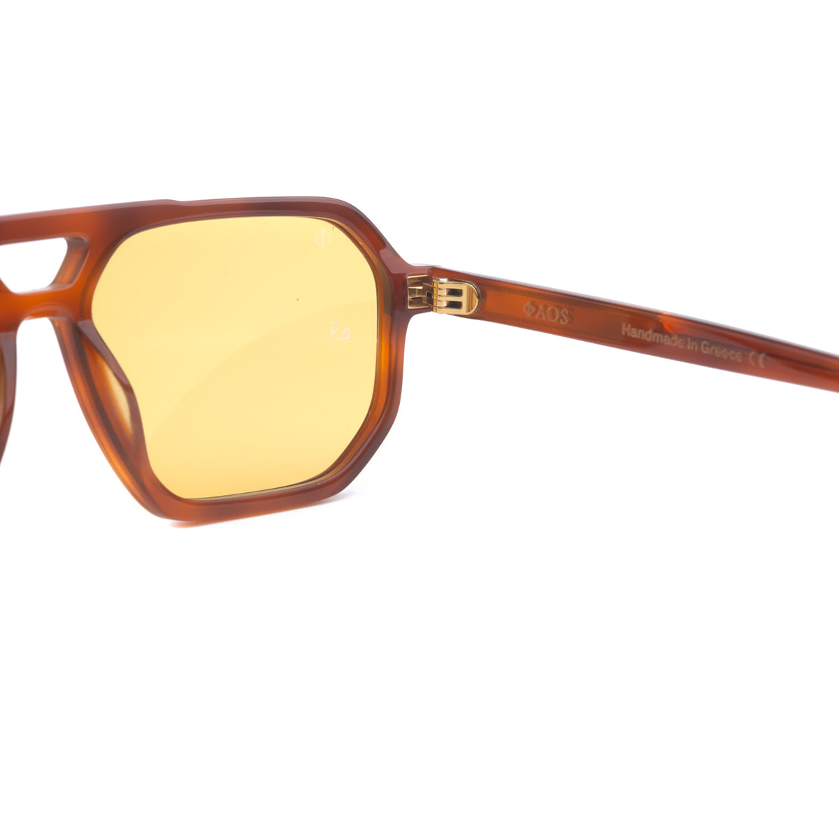 KYTHNOS IN MARBLE HAVANA WITH HONEY YELLOW LENSES