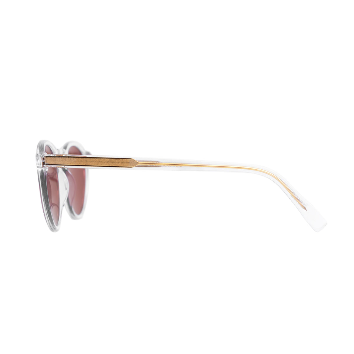 MONACO IN CRYSTAL WHITE WITH VOLCANIC RED LENSES