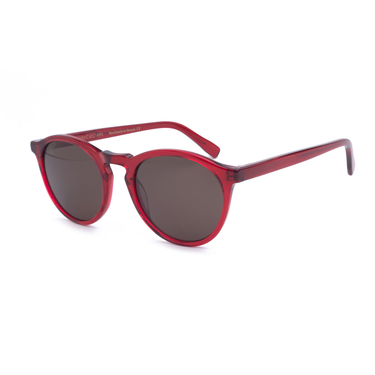 MONACO IN CRYSTAL RED WITH STONE BROWN LENSES