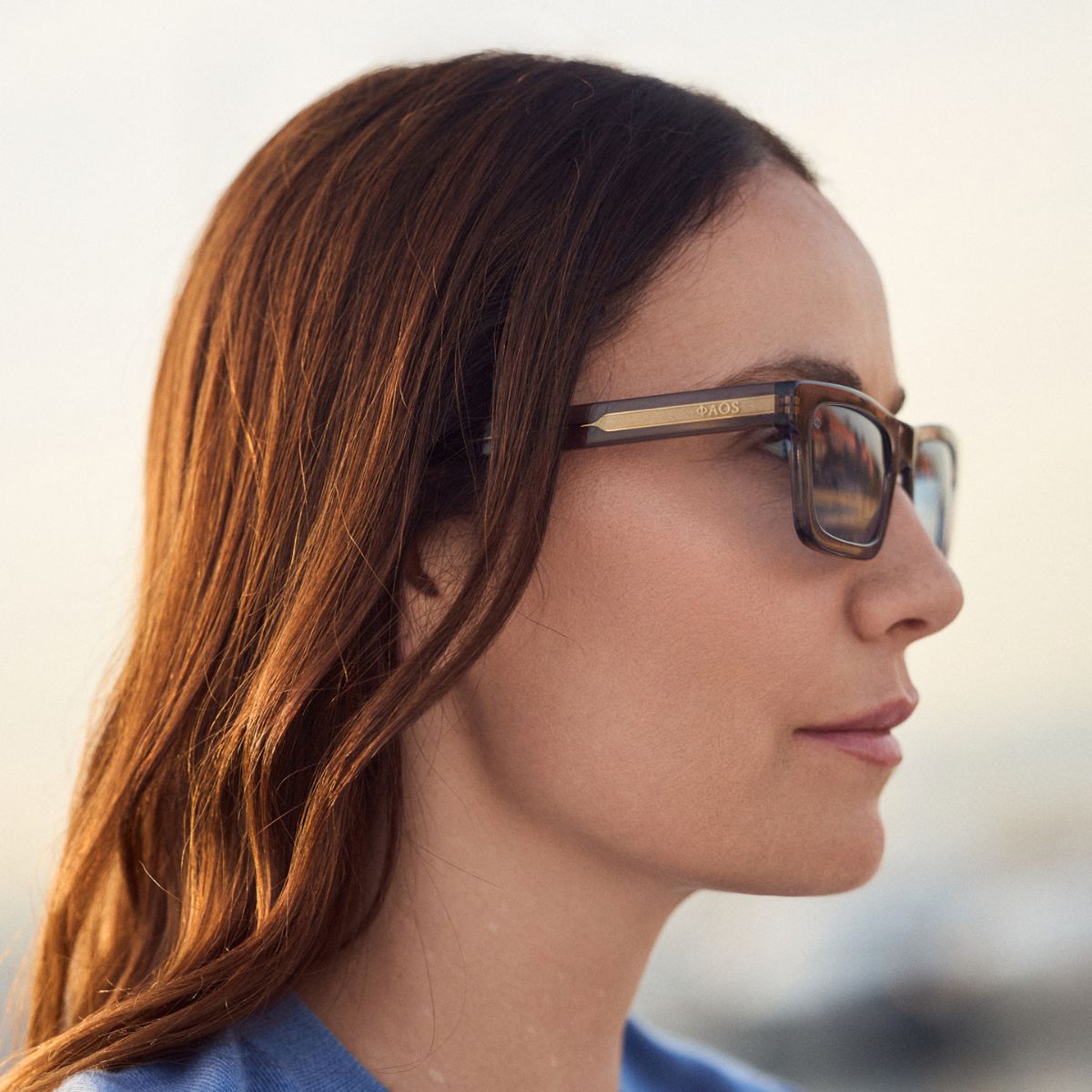 KYTHERA IN CRYSTAL GREY WITH KYANO BLUE LENSES