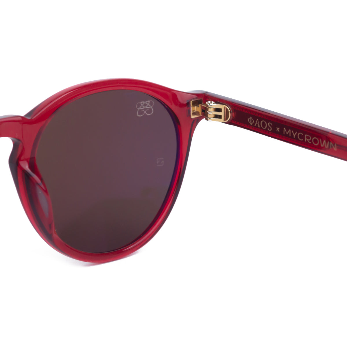 MONACO IN CRYSTAL RED WITH STONE BROWN LENSES
