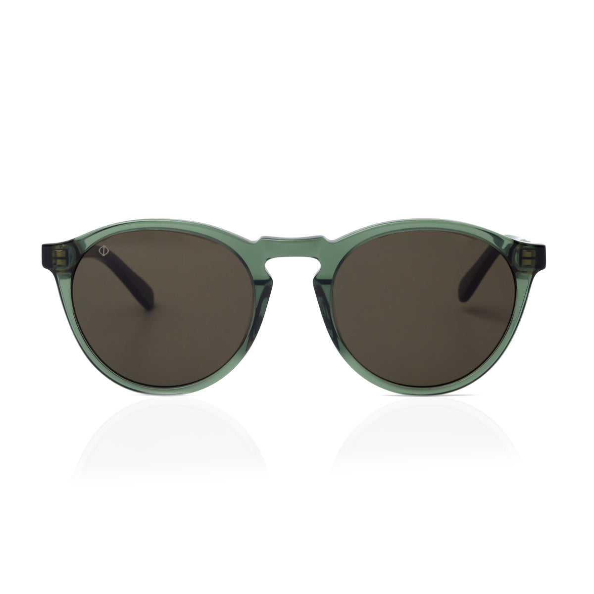 TINOS IN CRYSTAL GREEN WITH STONE BROWN LENSES
