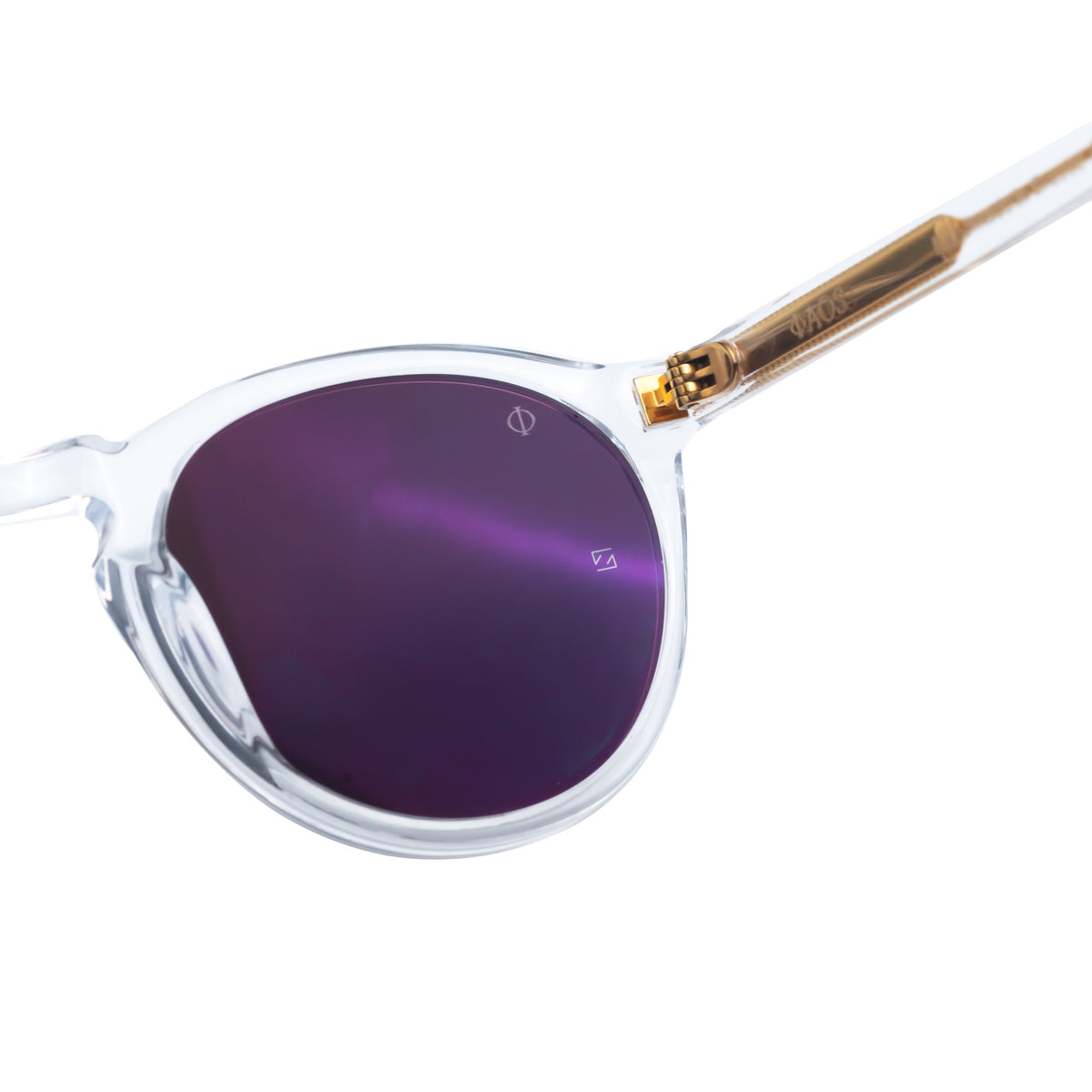 TINOS IN CRYSTAL WHITE WITH STONE BROWN LENSES