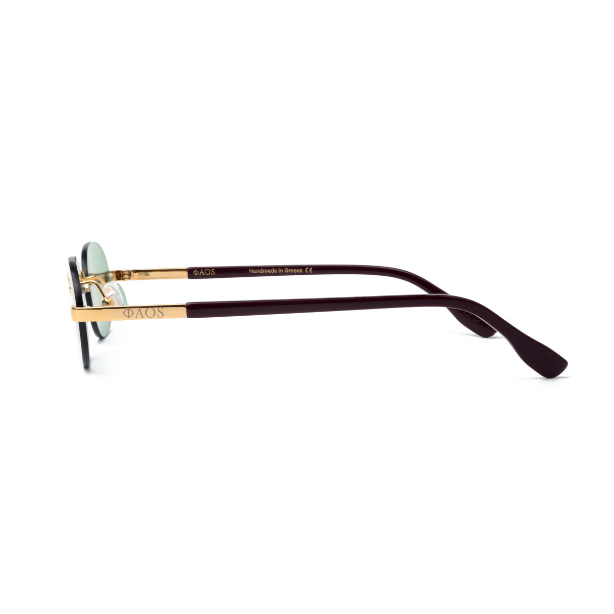 PHAESTUS IN GOLD METALIC WITH IVY GREEN LENSES