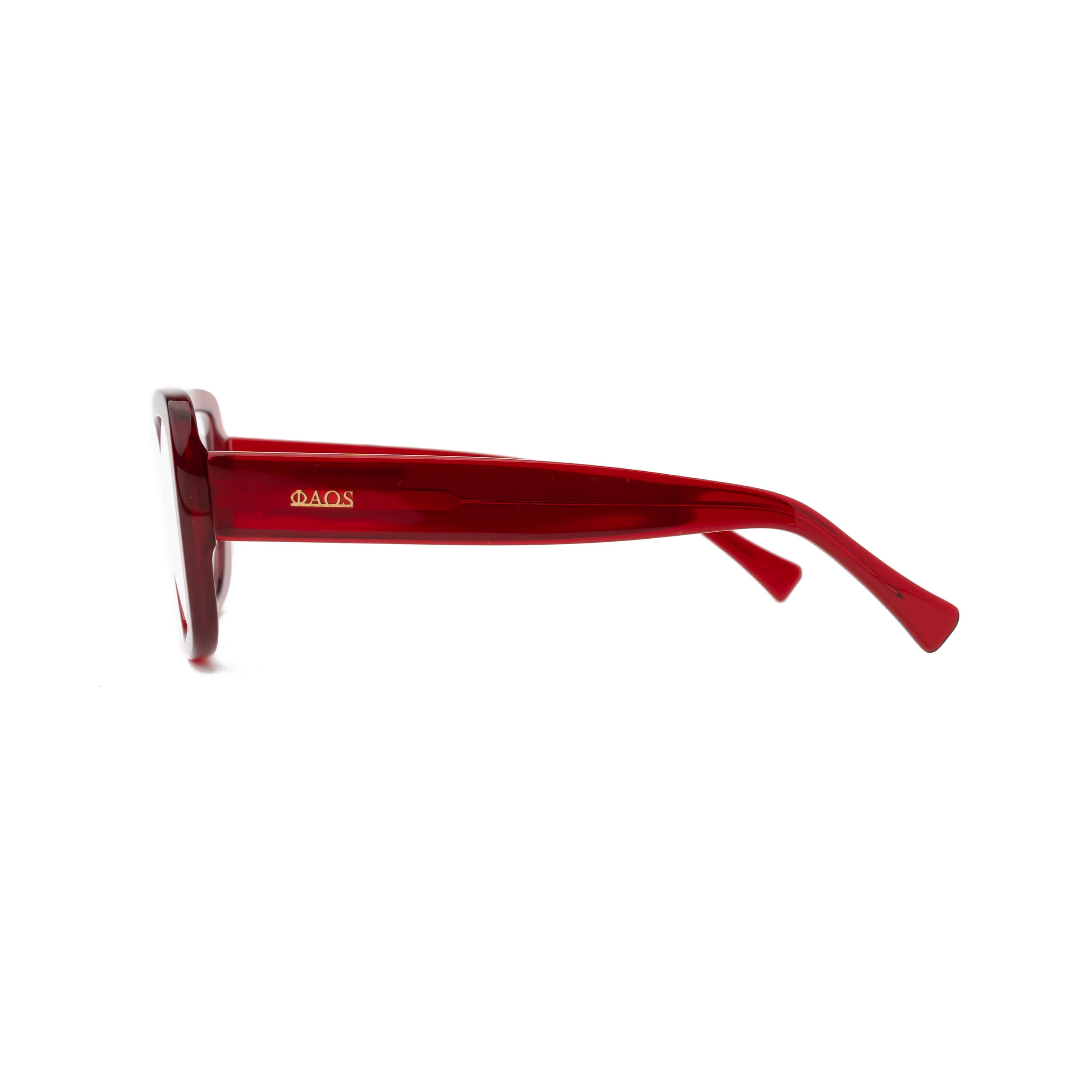 RHODES OPTICAL IN CRYSTAL RED
