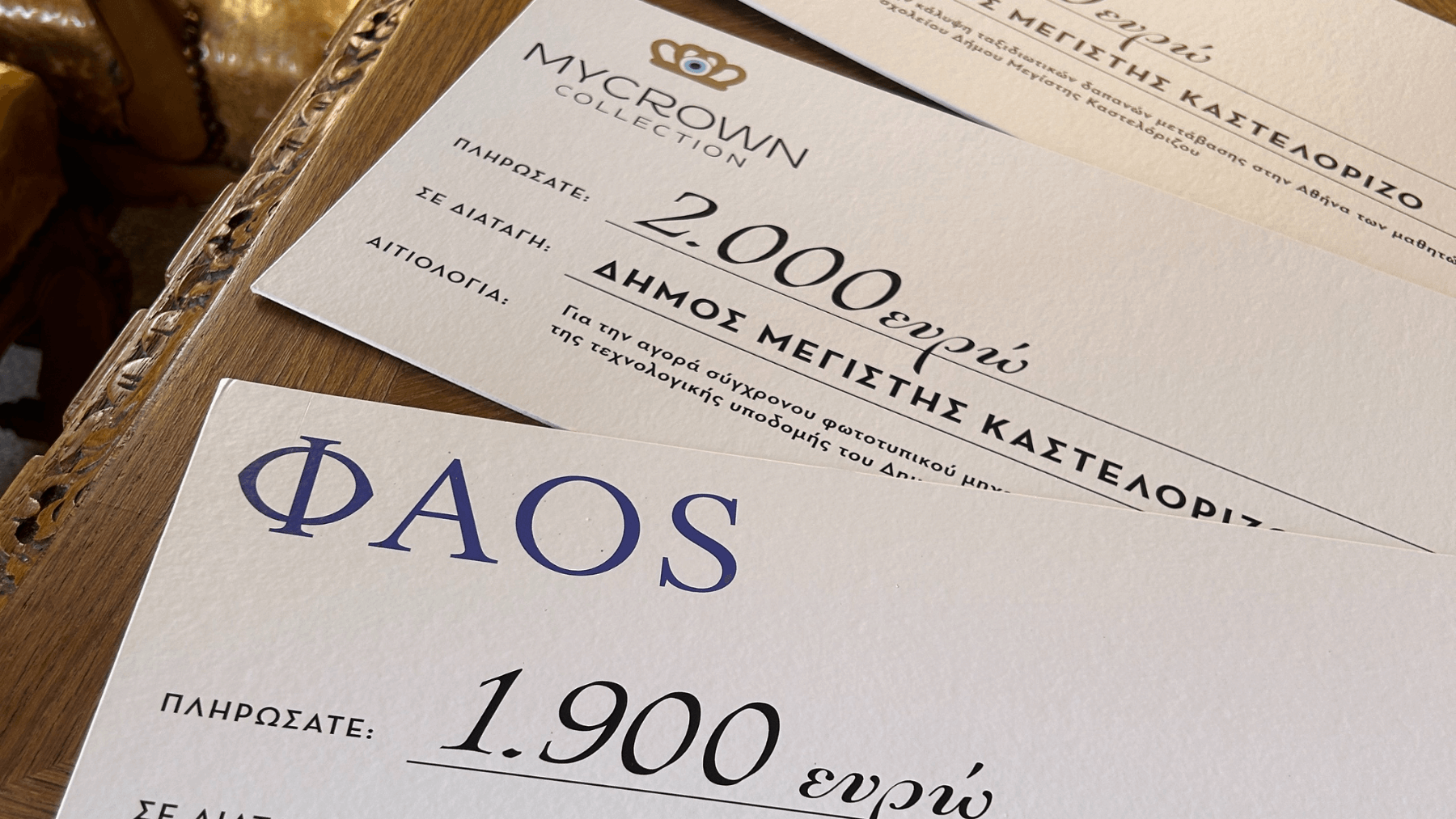 FAOS x MyCrown Collection: A ray of light for the island of Kastellorizo