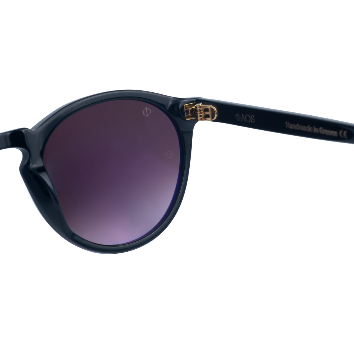 TINOS IN EREVOS BLACK WITH PURPLE GRADIENT LENSES