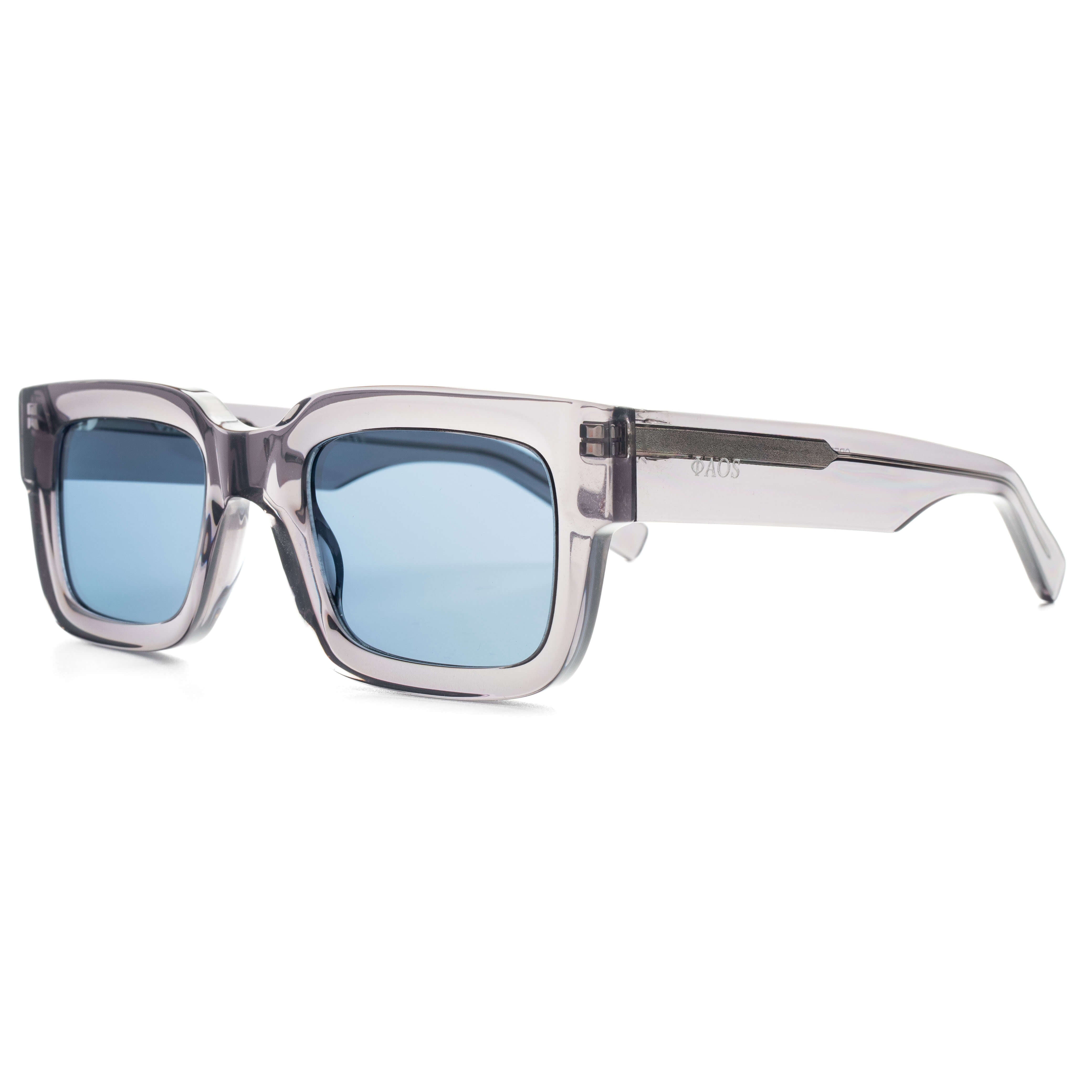 CRETE IN CRYSTAL GREY WITH KYANO BLUE LENSES