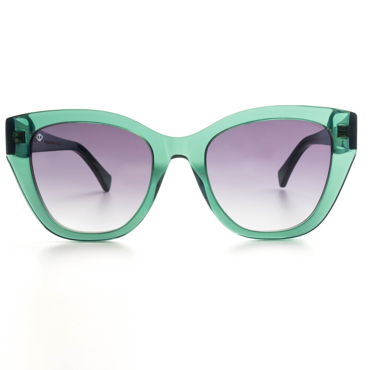 MILOS IN CRYSTAL GREEN WITH SUNSET GREY LENSES