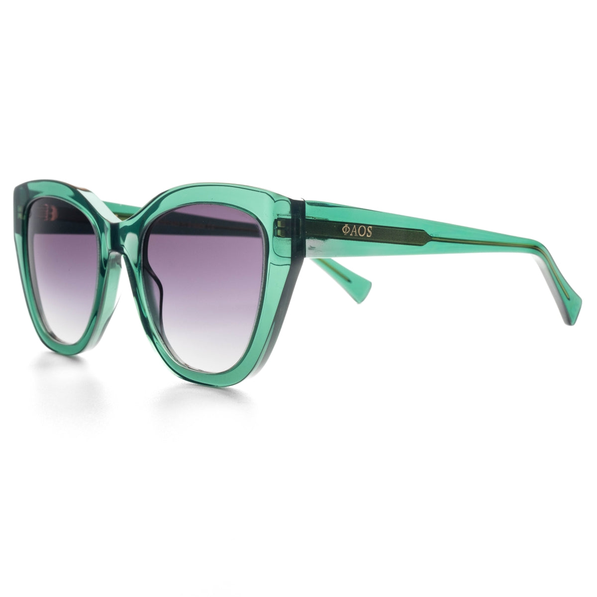 MILOS IN CRYSTAL GREEN WITH SUNSET GREY LENSES