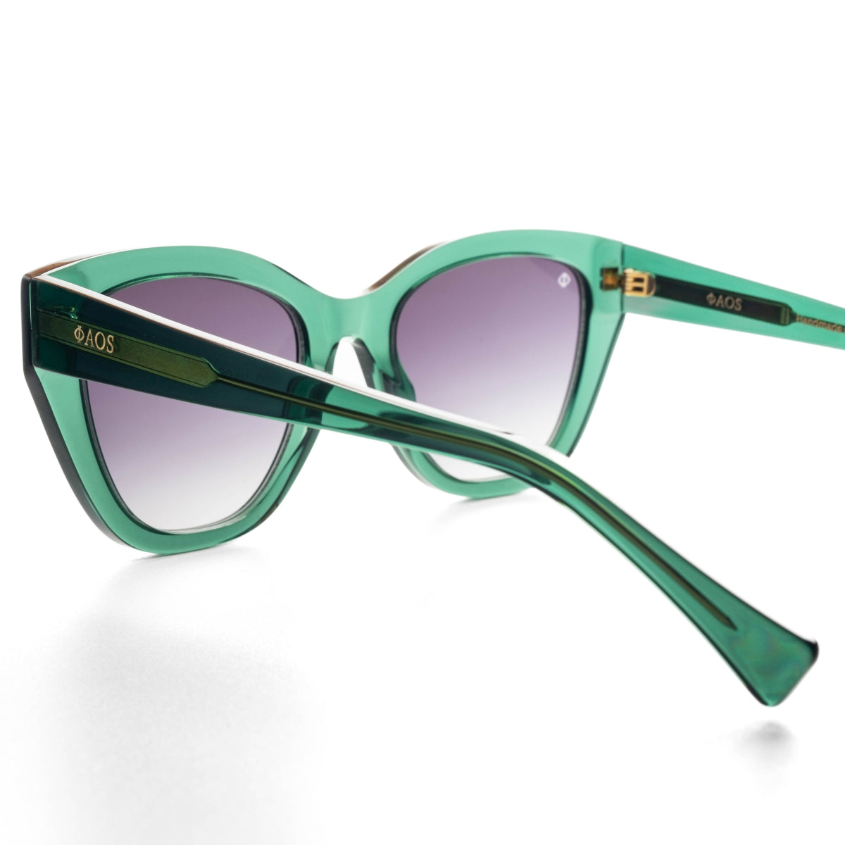 MILOS IN CRYSTAL GREEN WITH SUNSET GREY LENSES