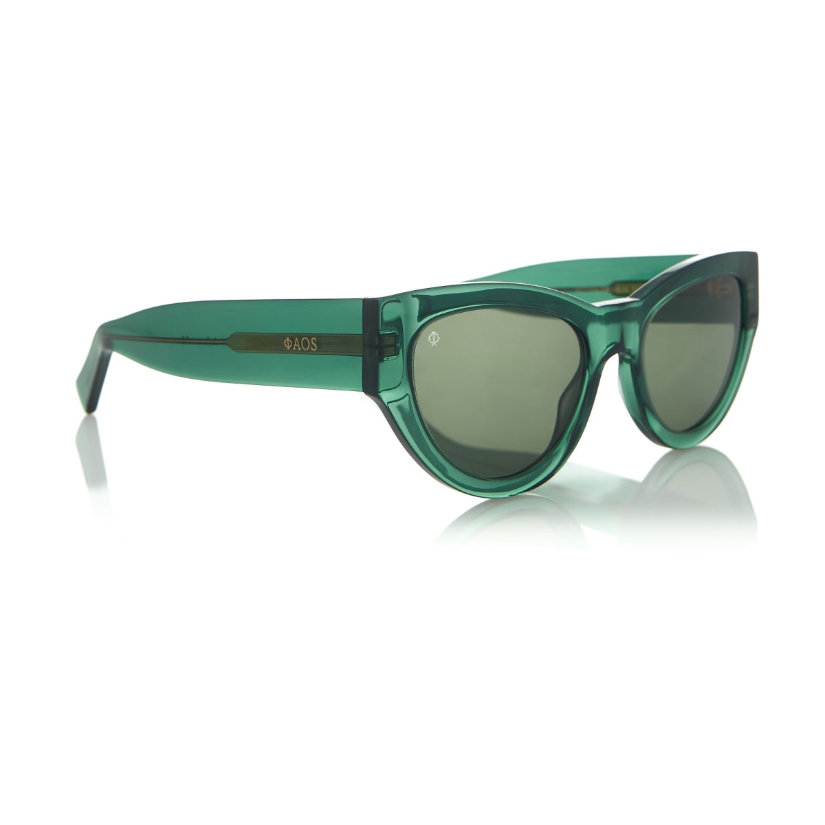 ASTYPALEA IN CRYSTAL GREEN WITH ALGAE GREEN LENSES