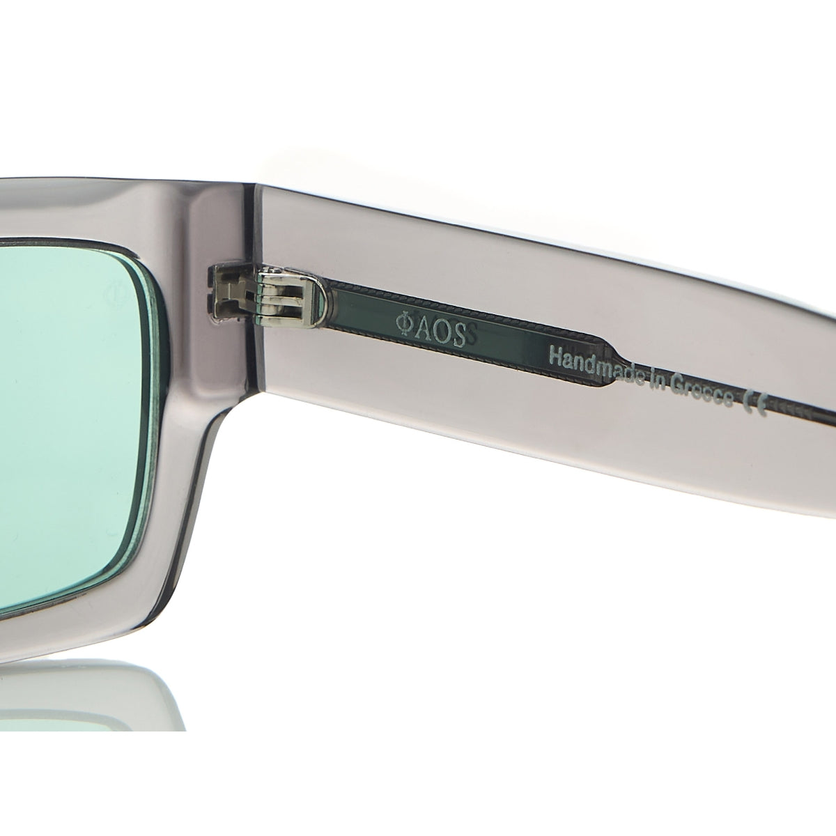 NAXOS IN CRYSTAL GREY WITH IVY GREEN LENSES