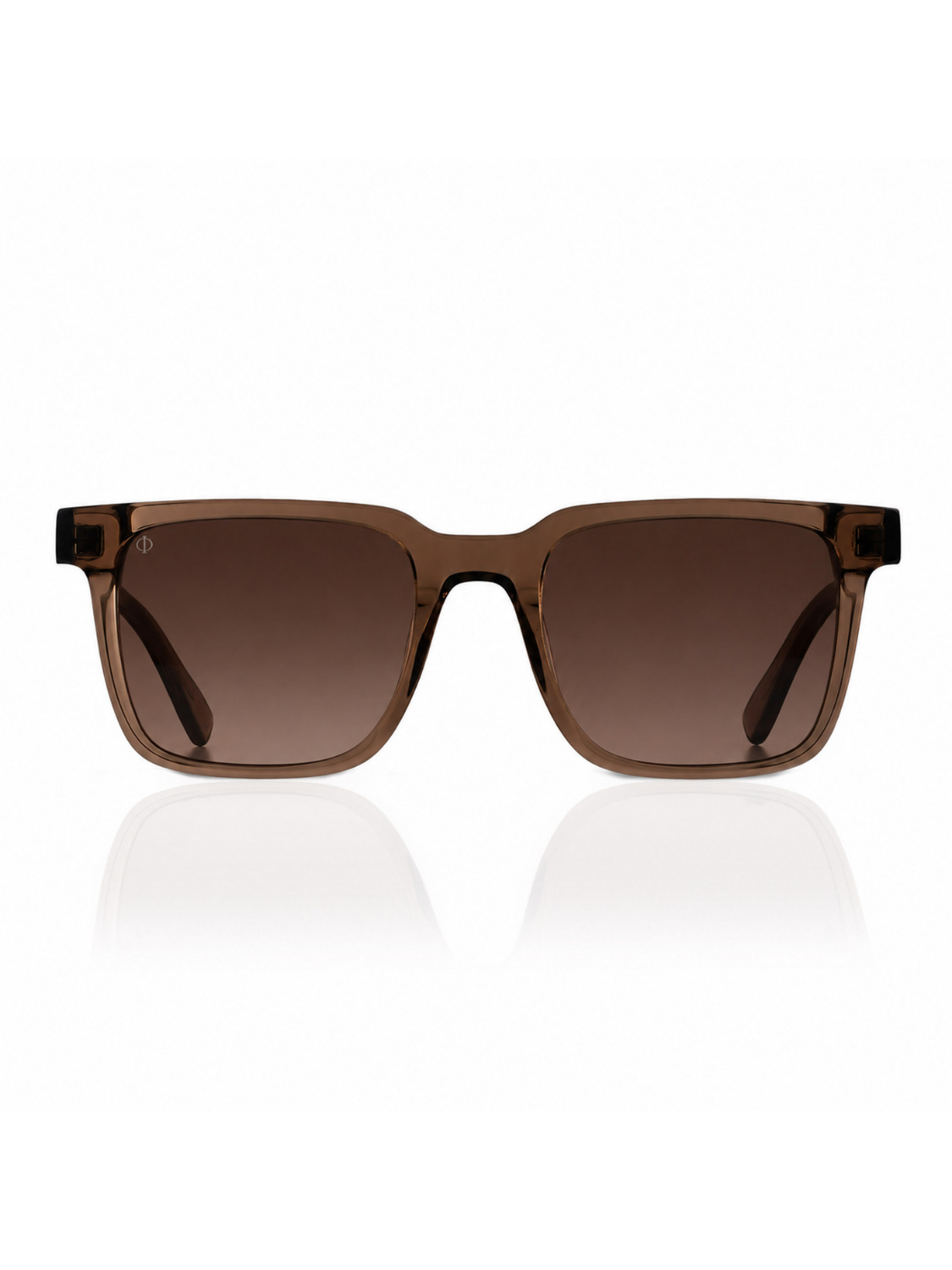 ANDROS IN CRYSTAL SEPIA WITH STONE BROWN LENSES