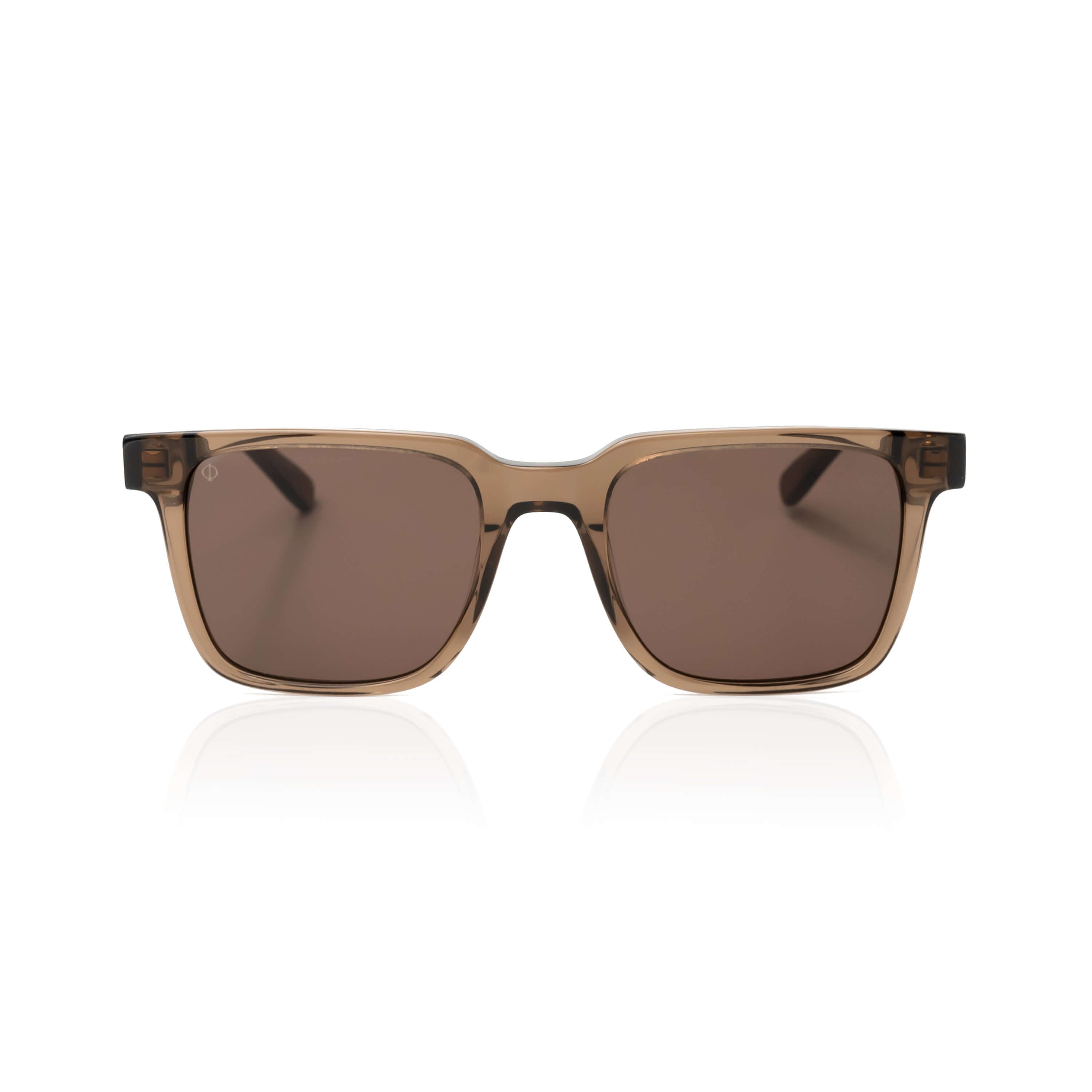 ANDROS IN CRYSTAL SEPIA WITH STONE BROWN LENSES