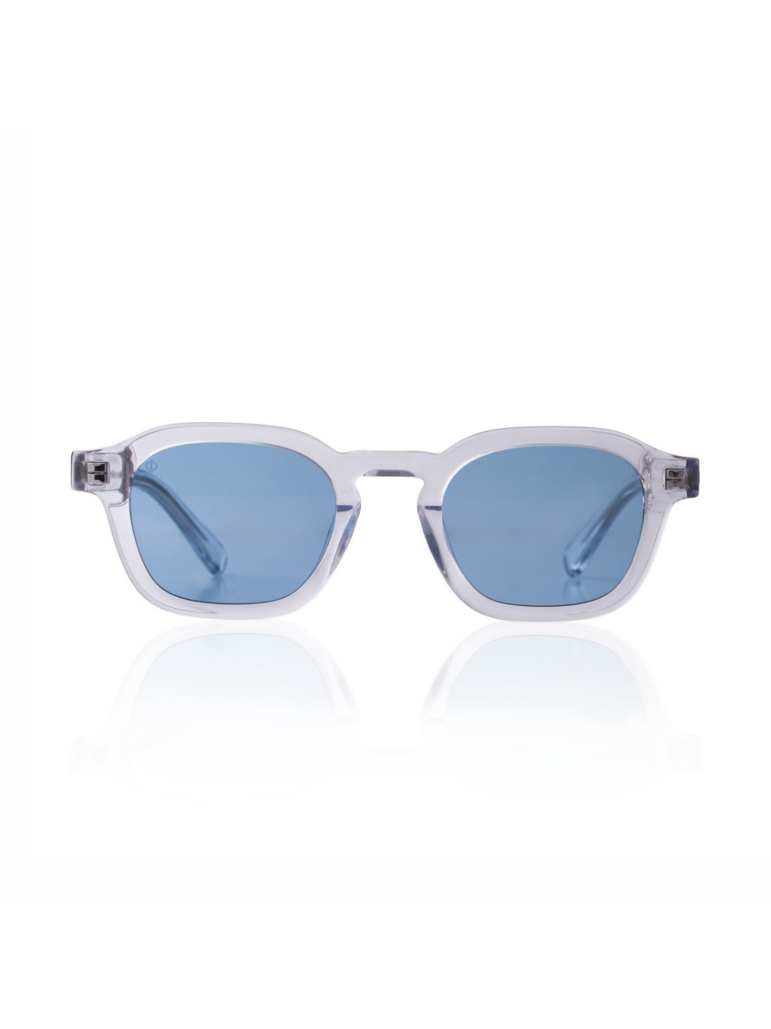 SIKINOS IN CRYSTAL WHITE WITH KYANO BLUE LENSES