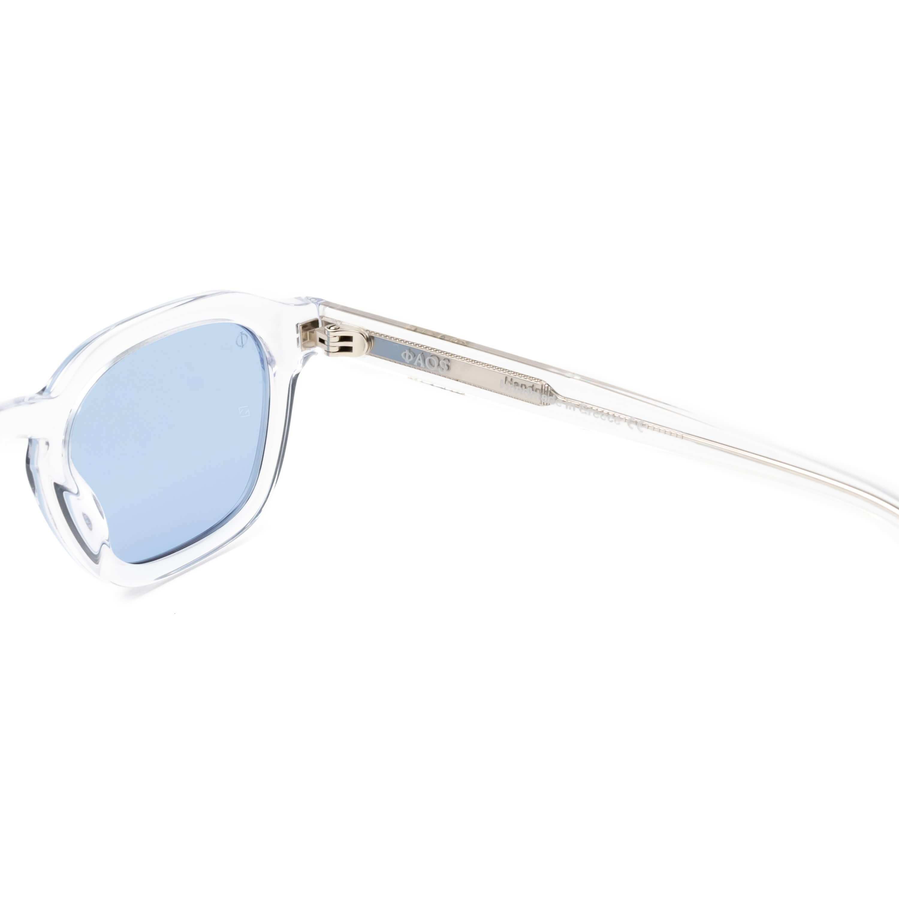 SIKINOS IN CRYSTAL WHITE WITH KYANO BLUE LENSES