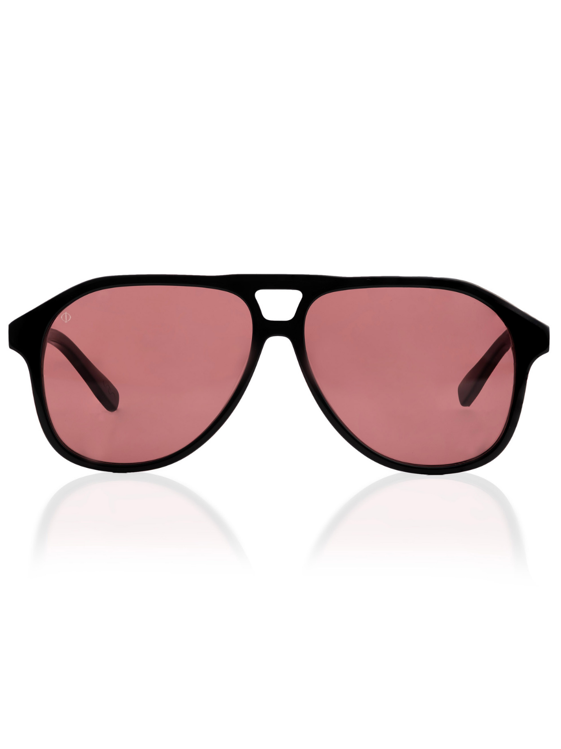 SERIFOS IN EREVOS BLACK WITH VOLCANIC RED LENSES
