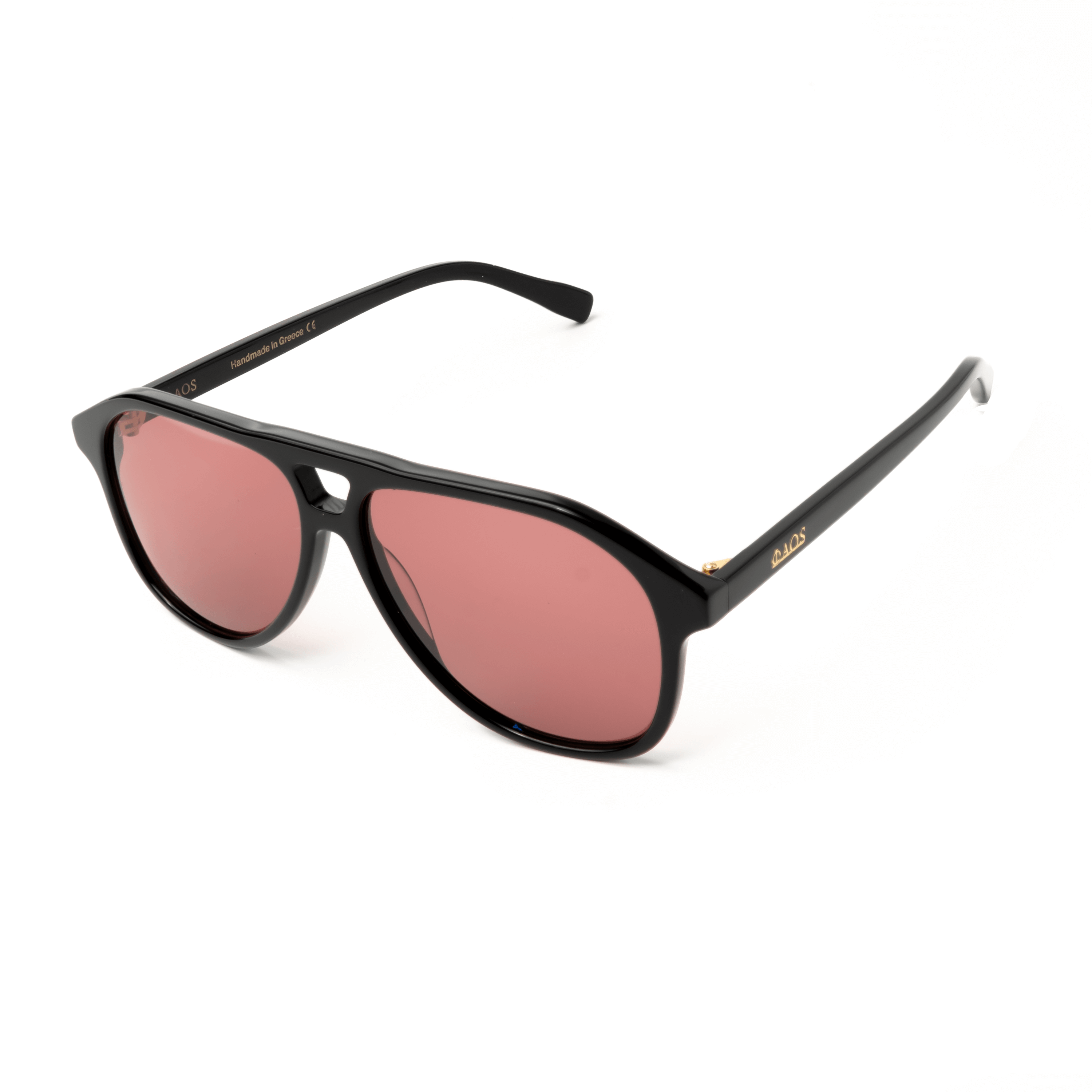 SERIFOS IN EREVOS BLACK WITH VOLCANIC RED LENSES