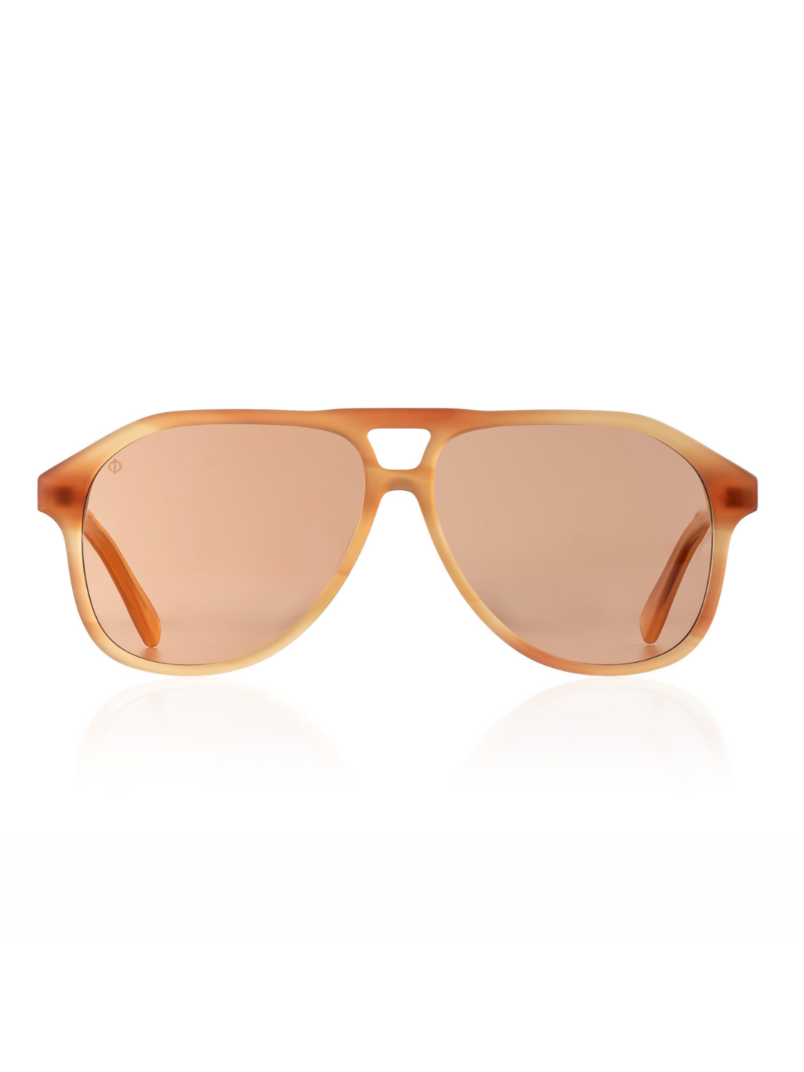 SERIFOS IN MARBLE AMBER WITH POTTERY BROWN LENSES