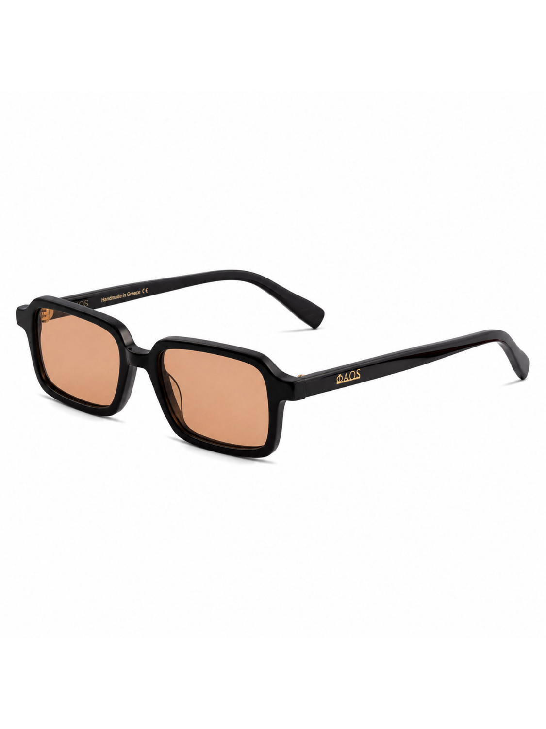 KEROS IN EREVOS BLACK WITH POTTERY BROWN LENSES