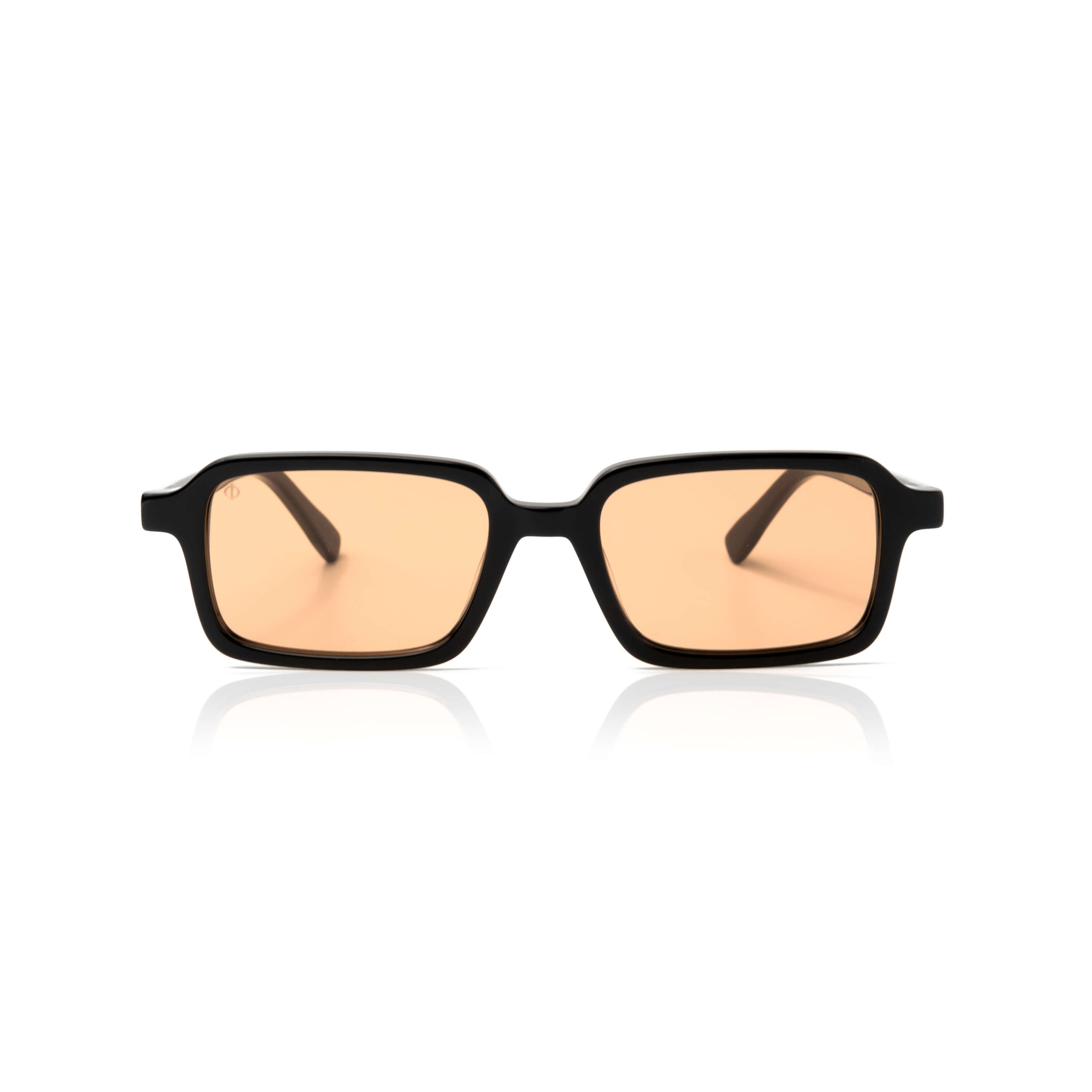 KEROS IN EREVOS BLACK WITH POTTERY BROWN LENSES