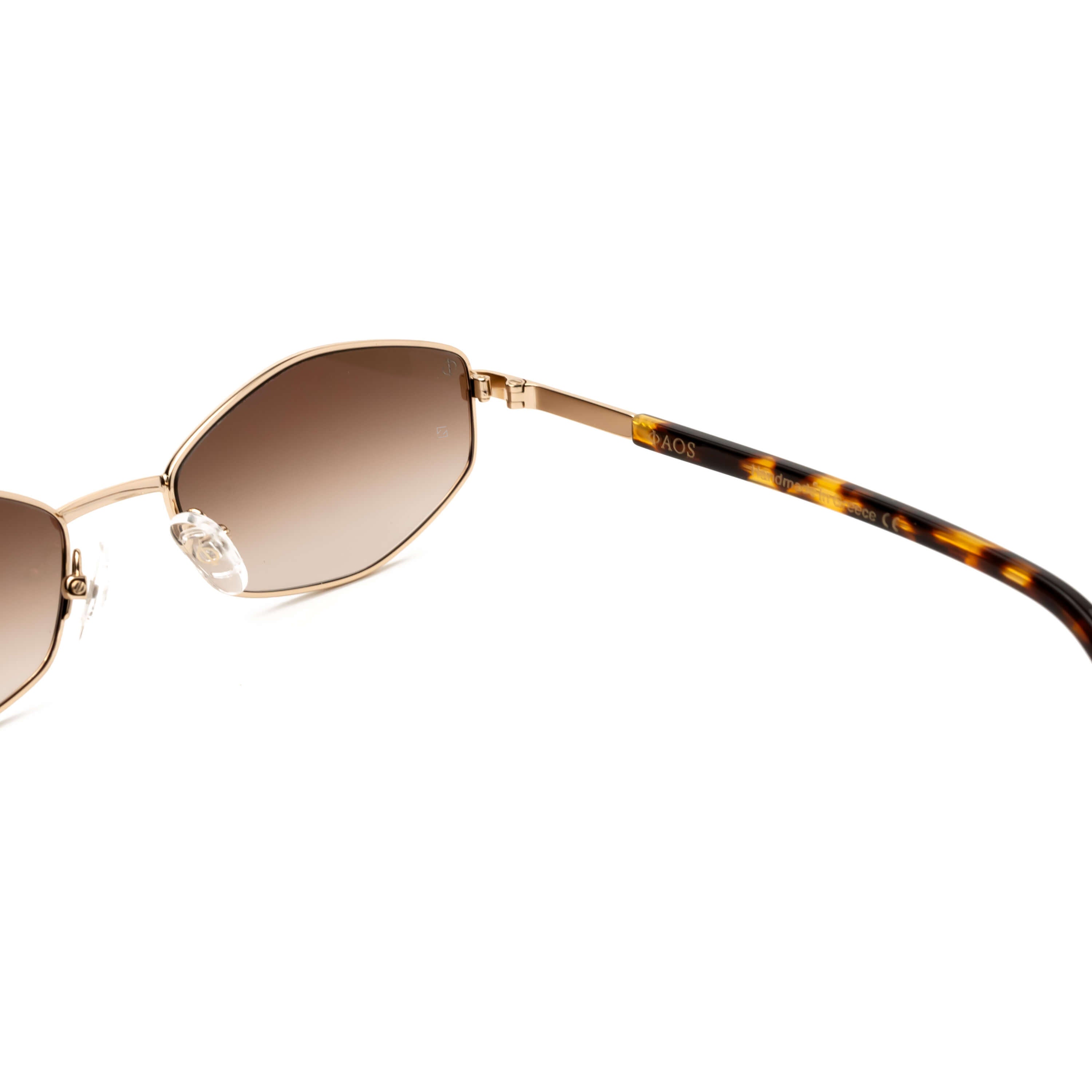 ARIADNE IN MARBLE BROWN WITH SUNSET BROWN LENSES