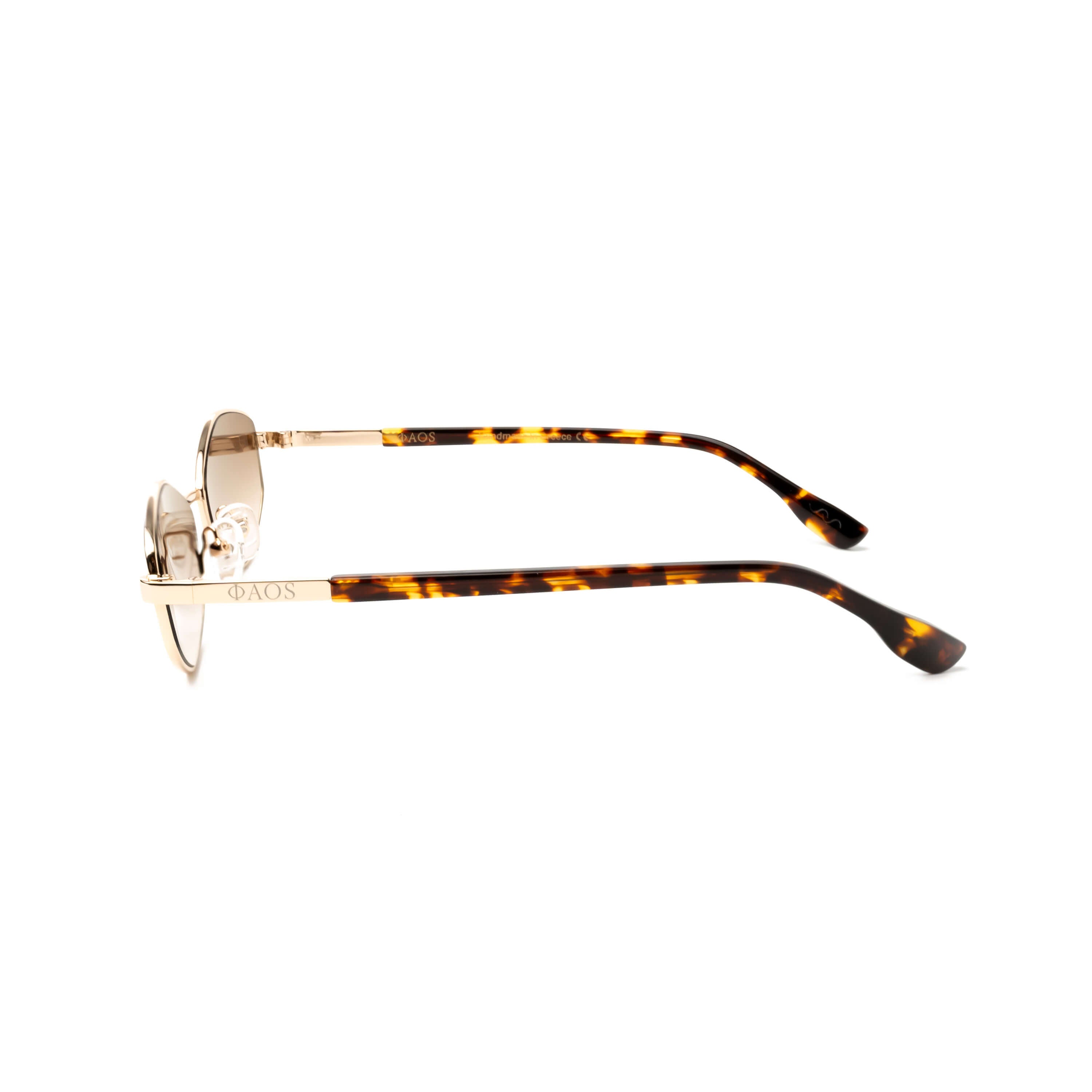 ARIADNE IN MARBLE BROWN WITH SUNSET BROWN LENSES