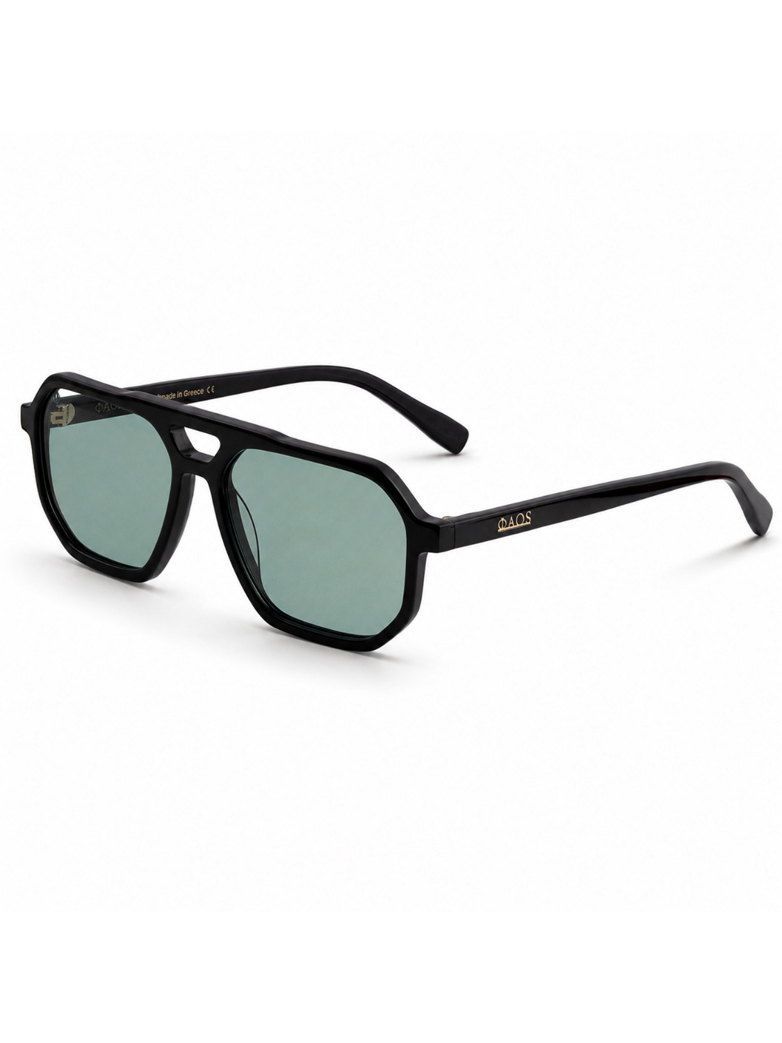 KYTHNOS IN EREVOS BLACK WITH IVY GREEN LENSES