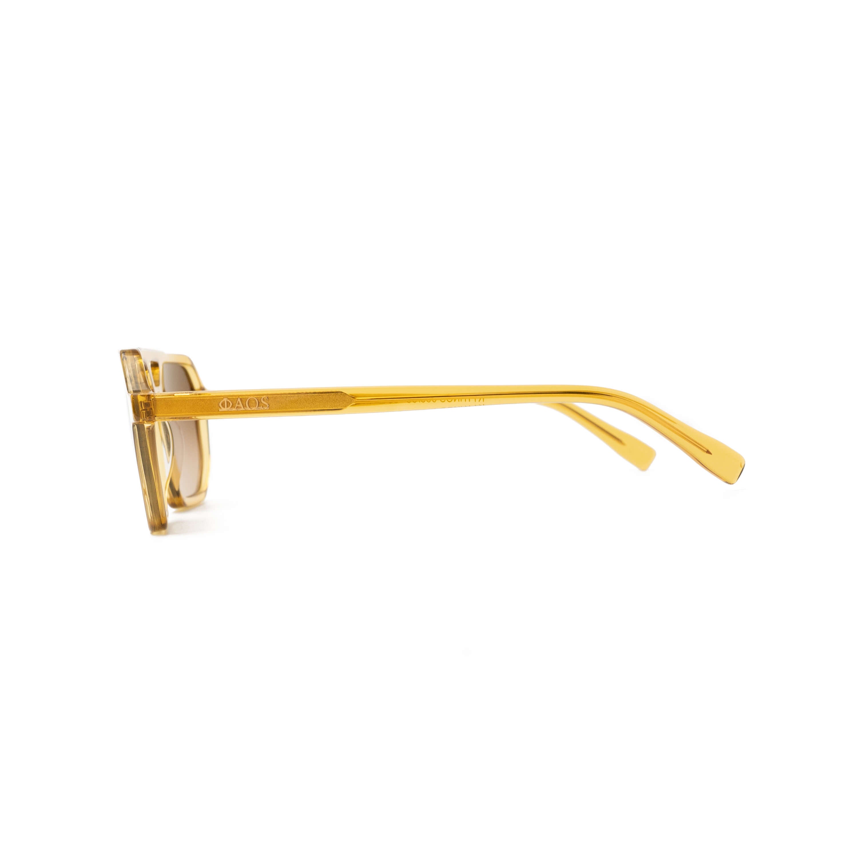 KYTHNOS IN GOLDEN CRYSTAL WITH SUNSET BROWN LENSES