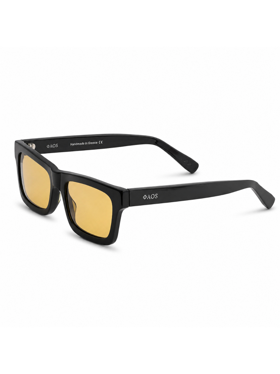 KYTHERA IN EREVOS BLACK WITH SAFFRON YELLOW LENSES