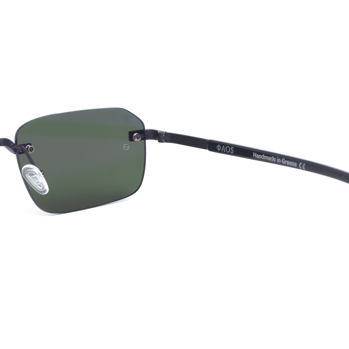 MYCENAE IN MATTE BLACK WITH ALGAE GREEN