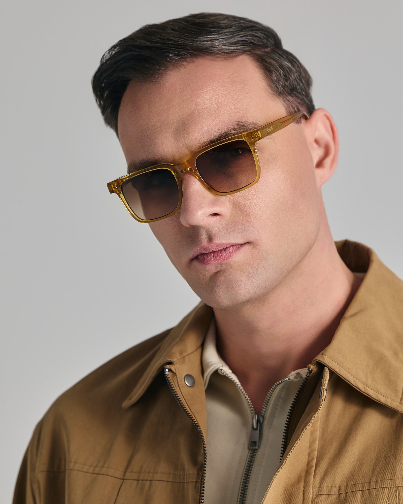 ANDROS IN GOLDEN CRYSTAL WITH SUNSET BROWN LENSES