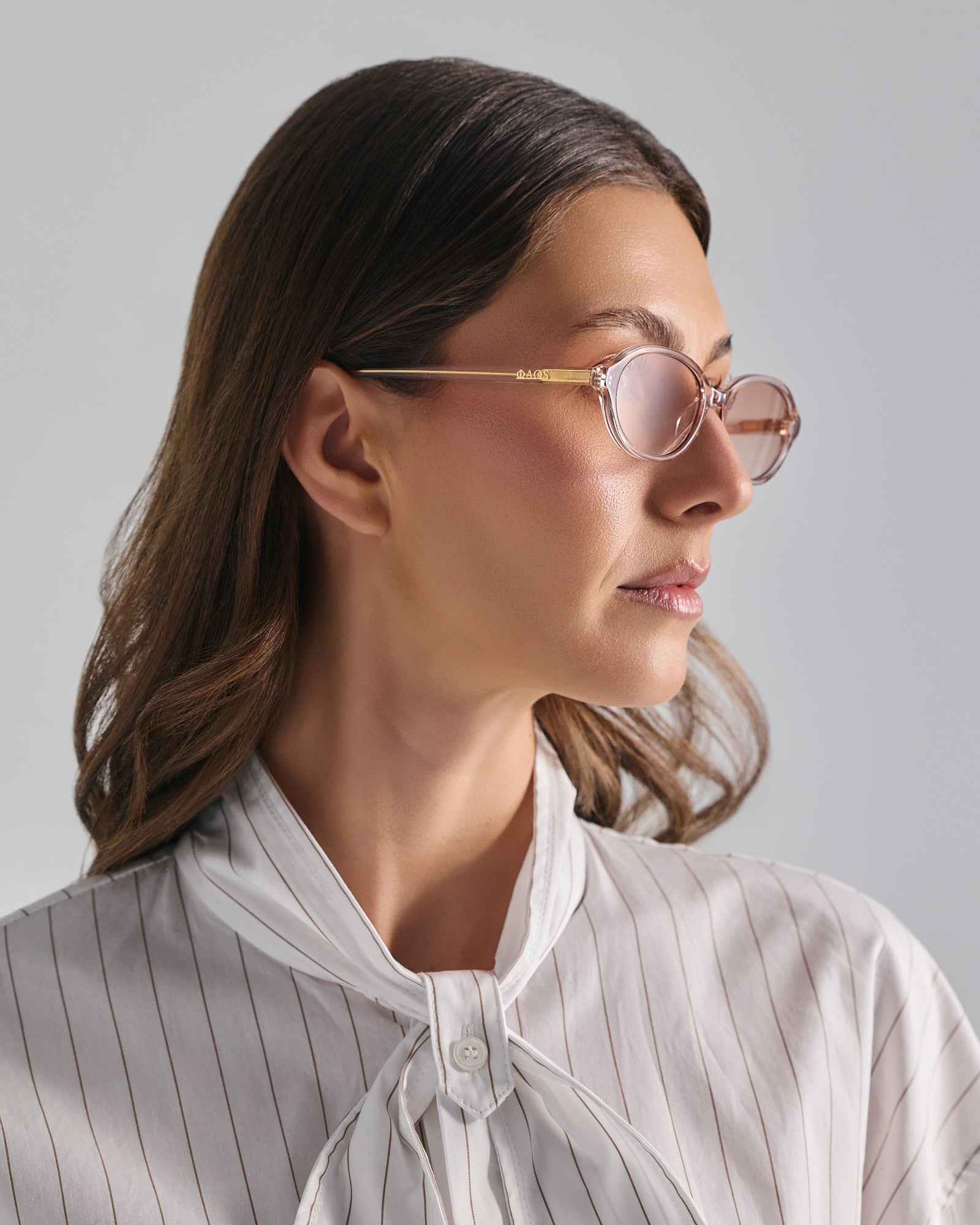 DONOUSA IN CRYSTAL PINK WITH SUNSET PINK LENSES