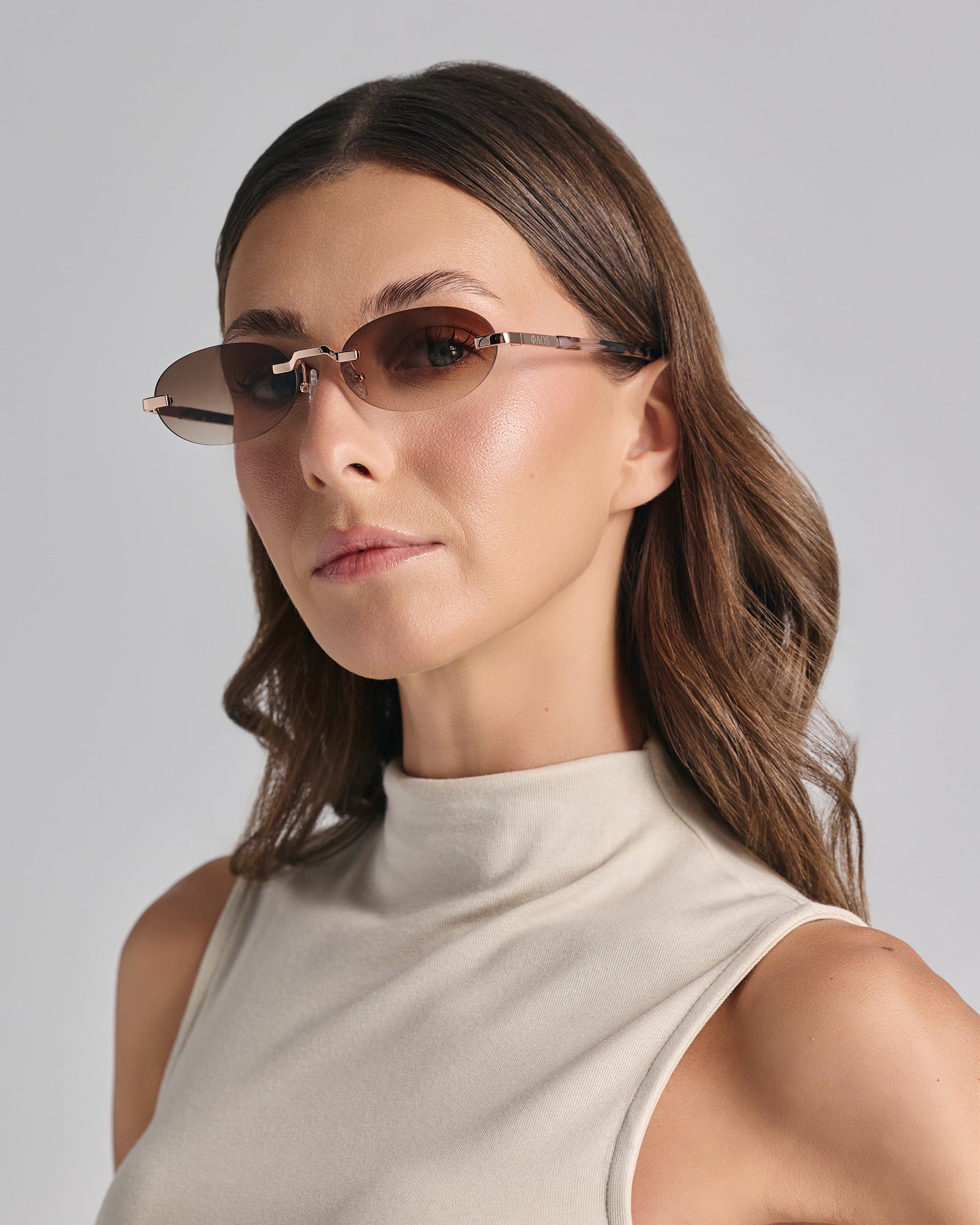 PHAESTUS IN ROSE GOLD WITH BROWN SUNSET LENSES