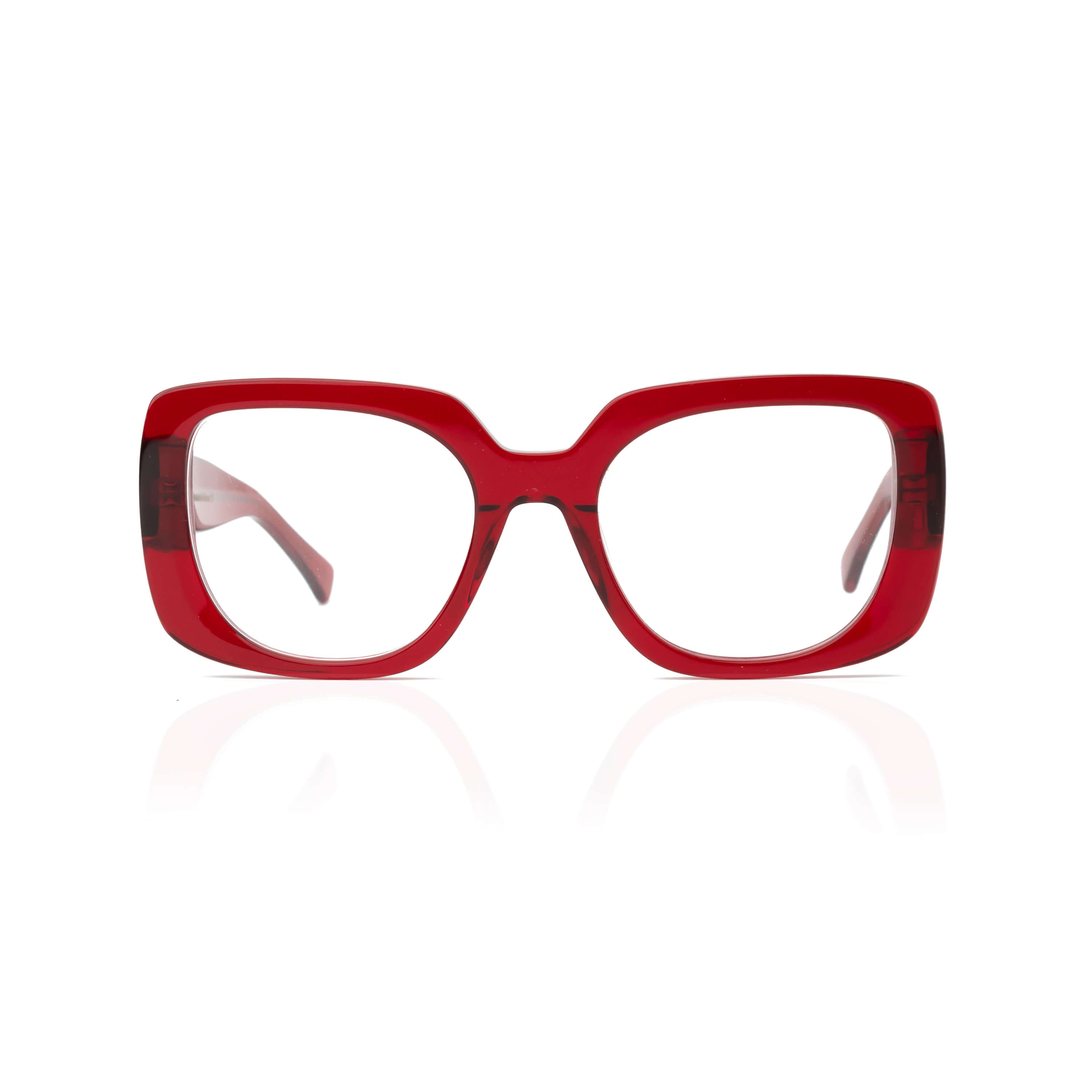 RHODES OPTICAL IN CRYSTAL RED